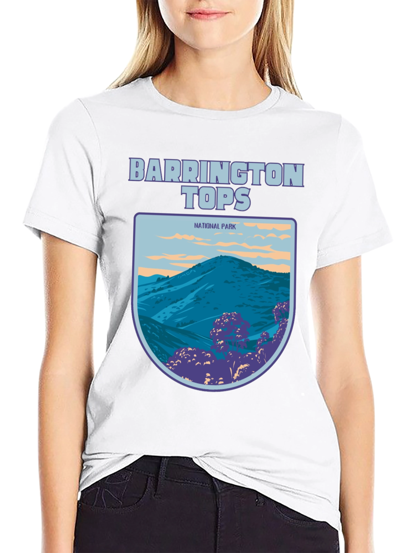 Black Barrington Tops National Park Graphic Tee view 9