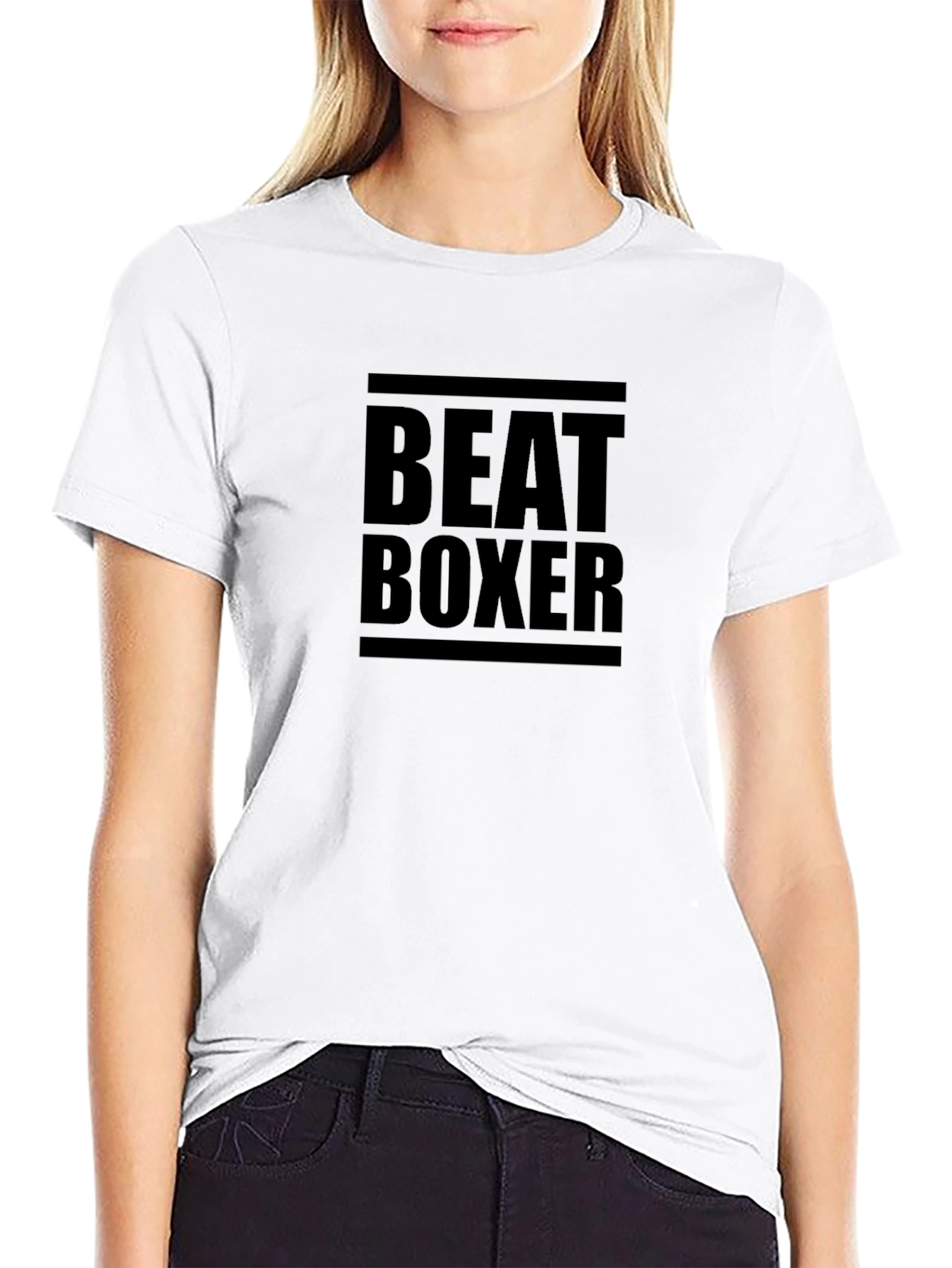 Black Beat Boxer Black Graphic Tee view 9