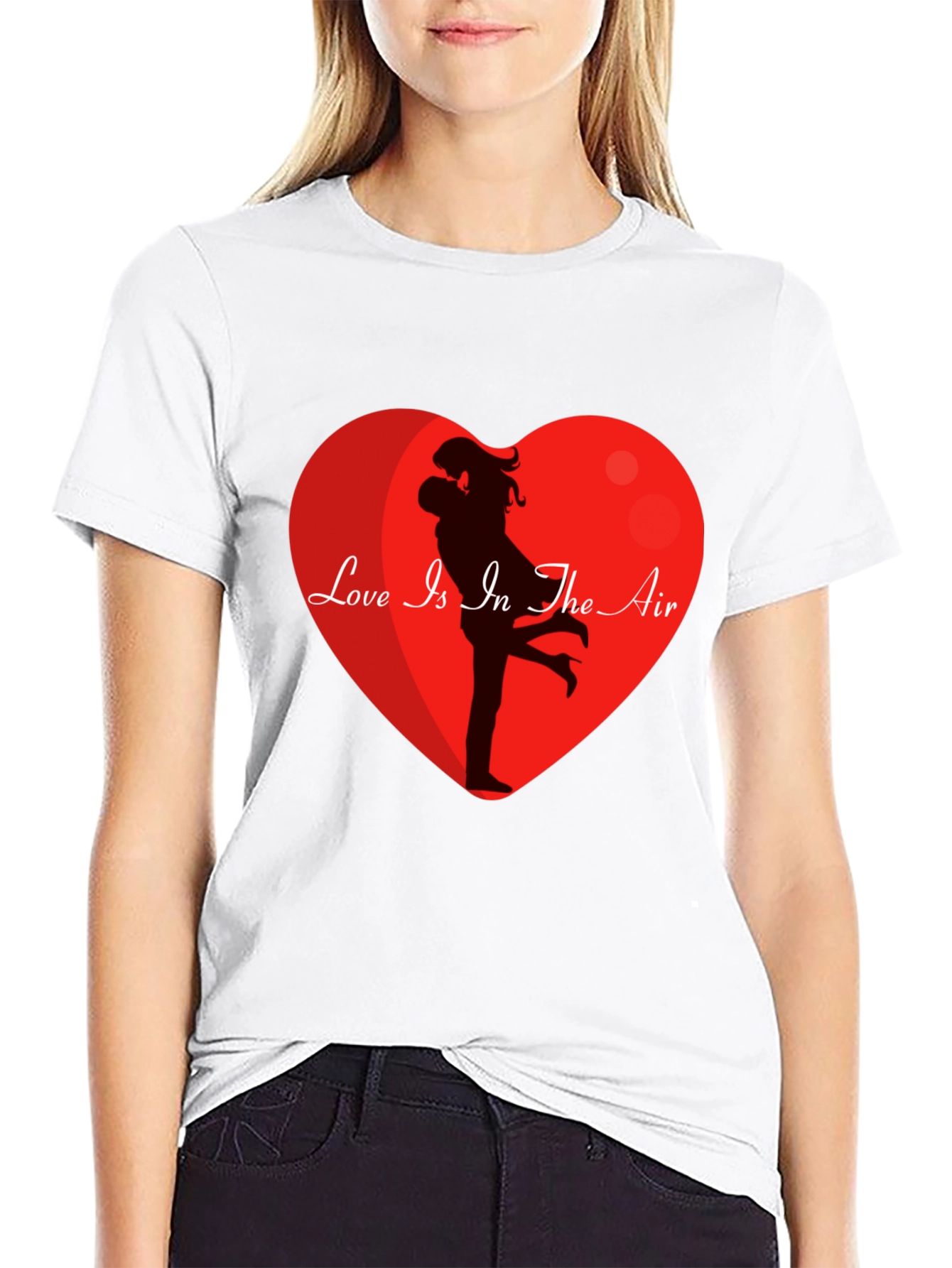 Black Love Is In The Air Graphic T-Shirt view 9