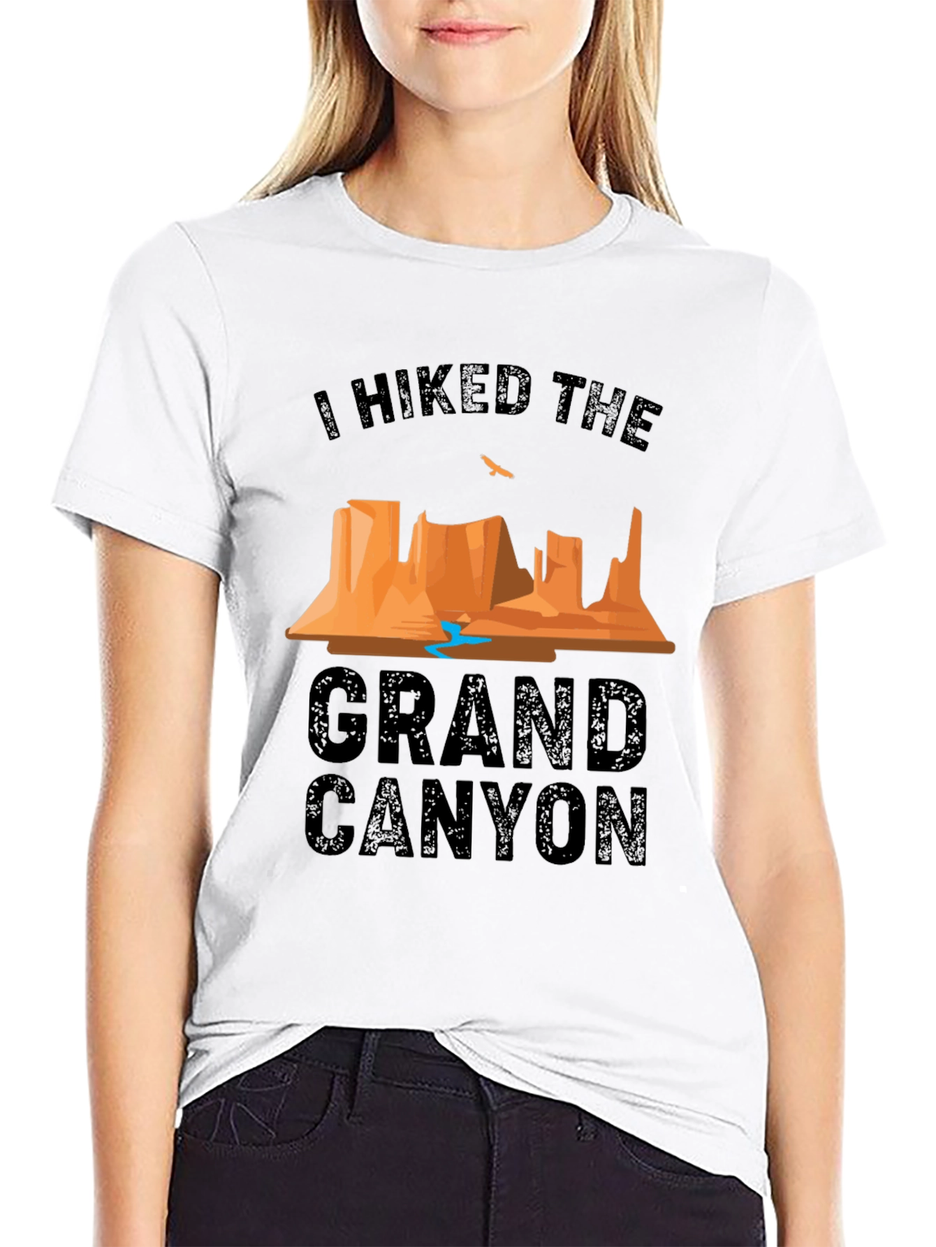 Black I Hiked The Grand Canyon Black T-Shirt view 9