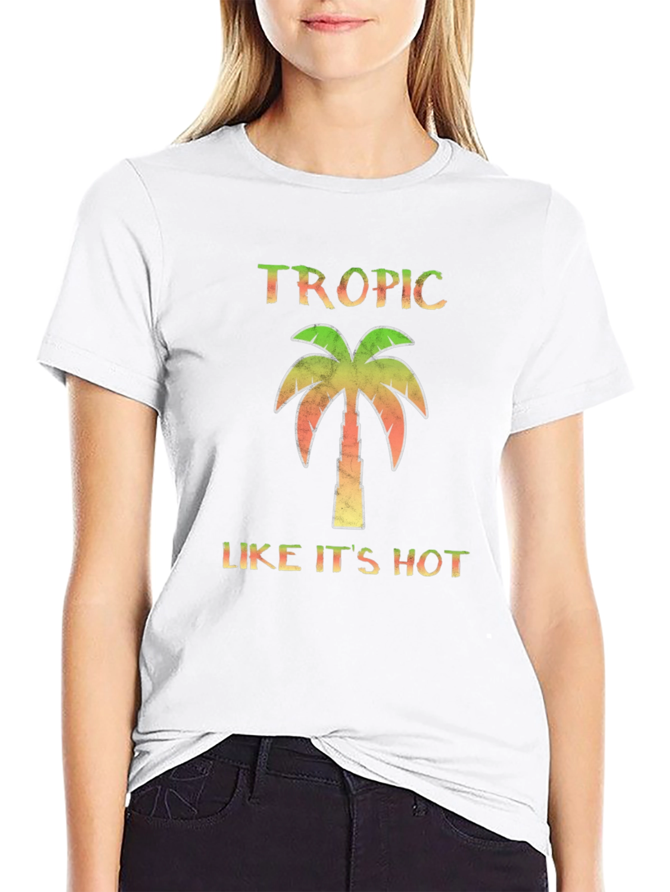 Black Tropic Like It's Hot Black T-Shirt view 9