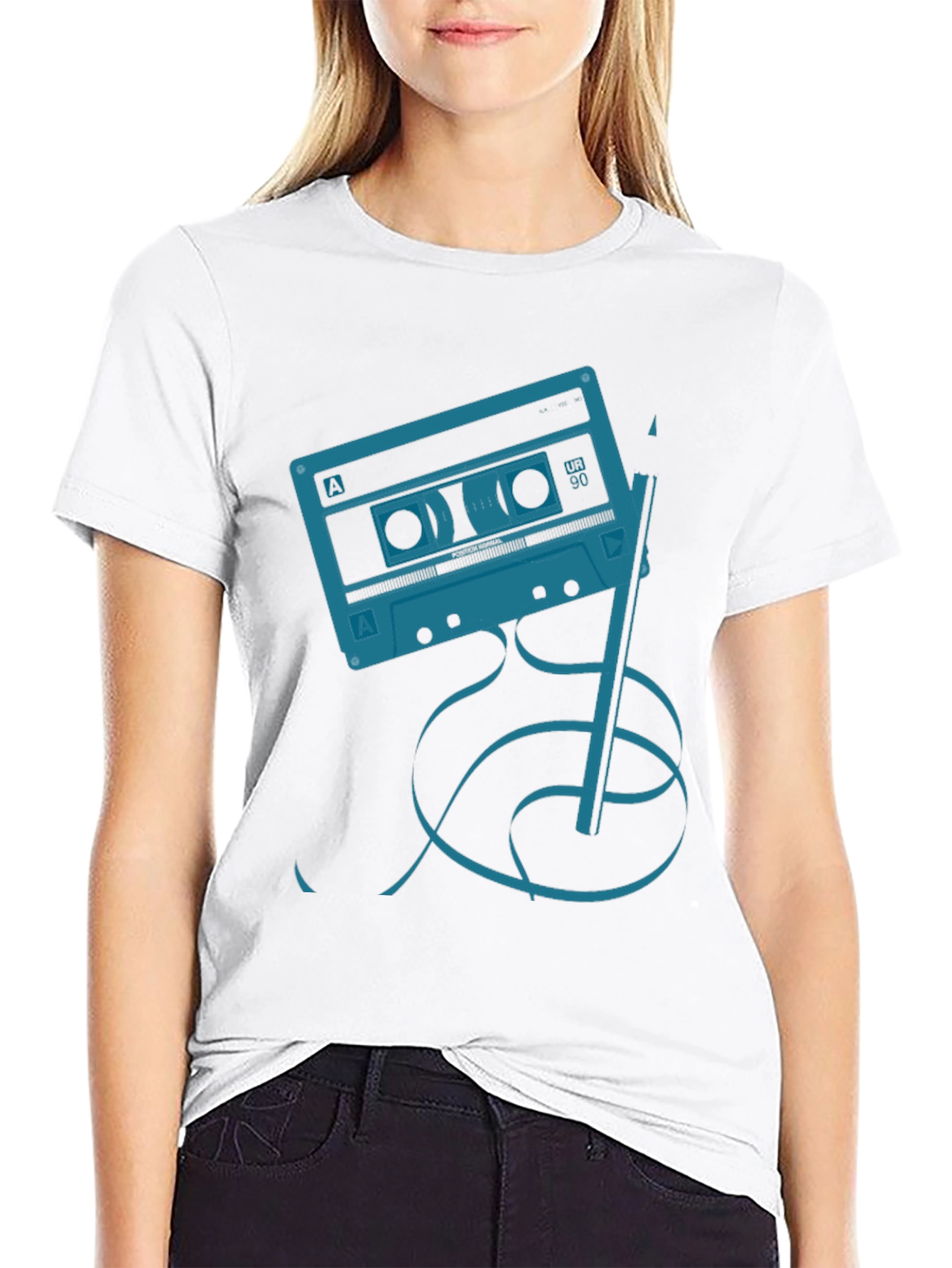 Black Retro Mixtape Graphic Tee view 9