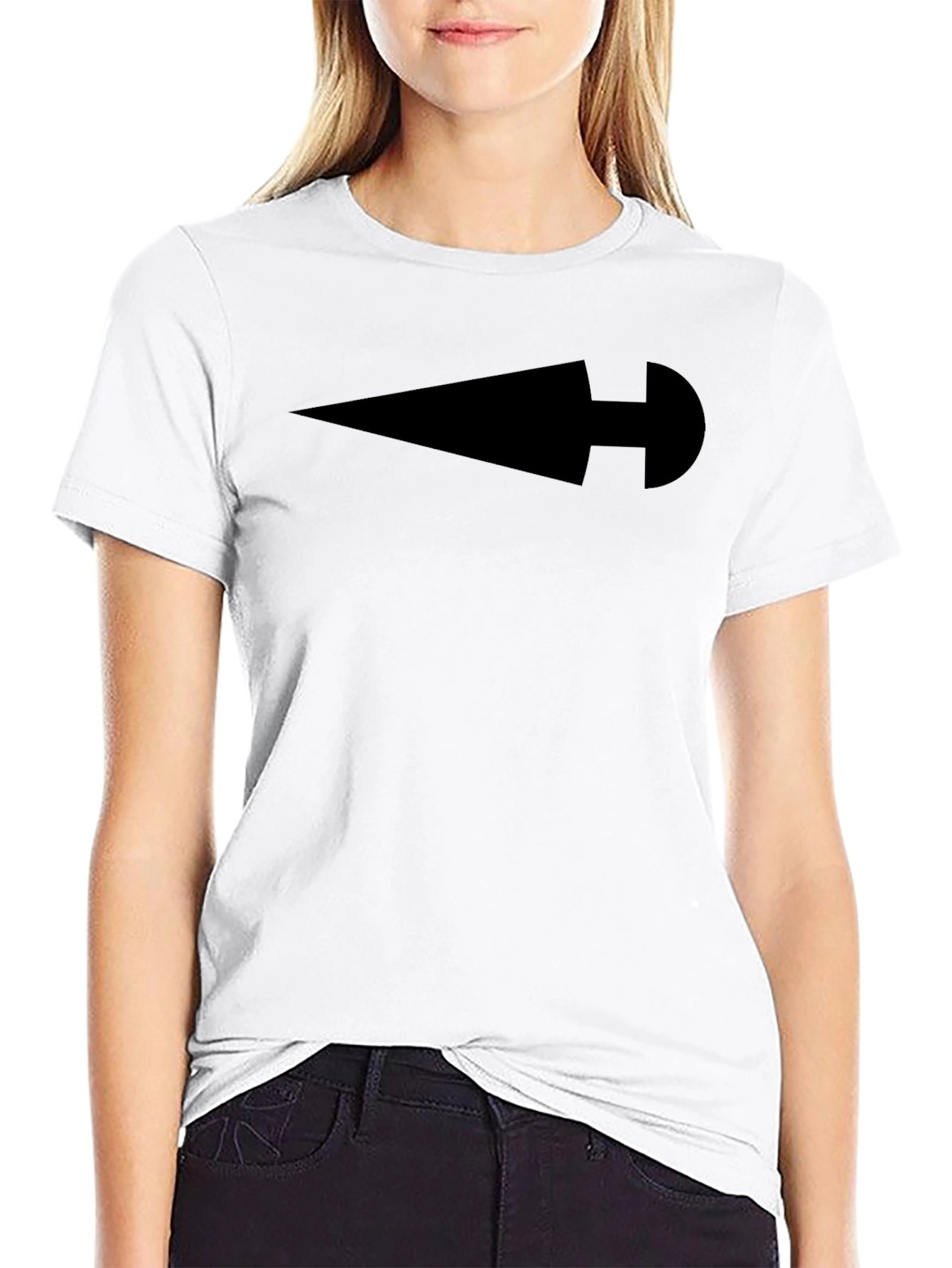 Black Arrow Graphic Black Tee - Casual Style view 9