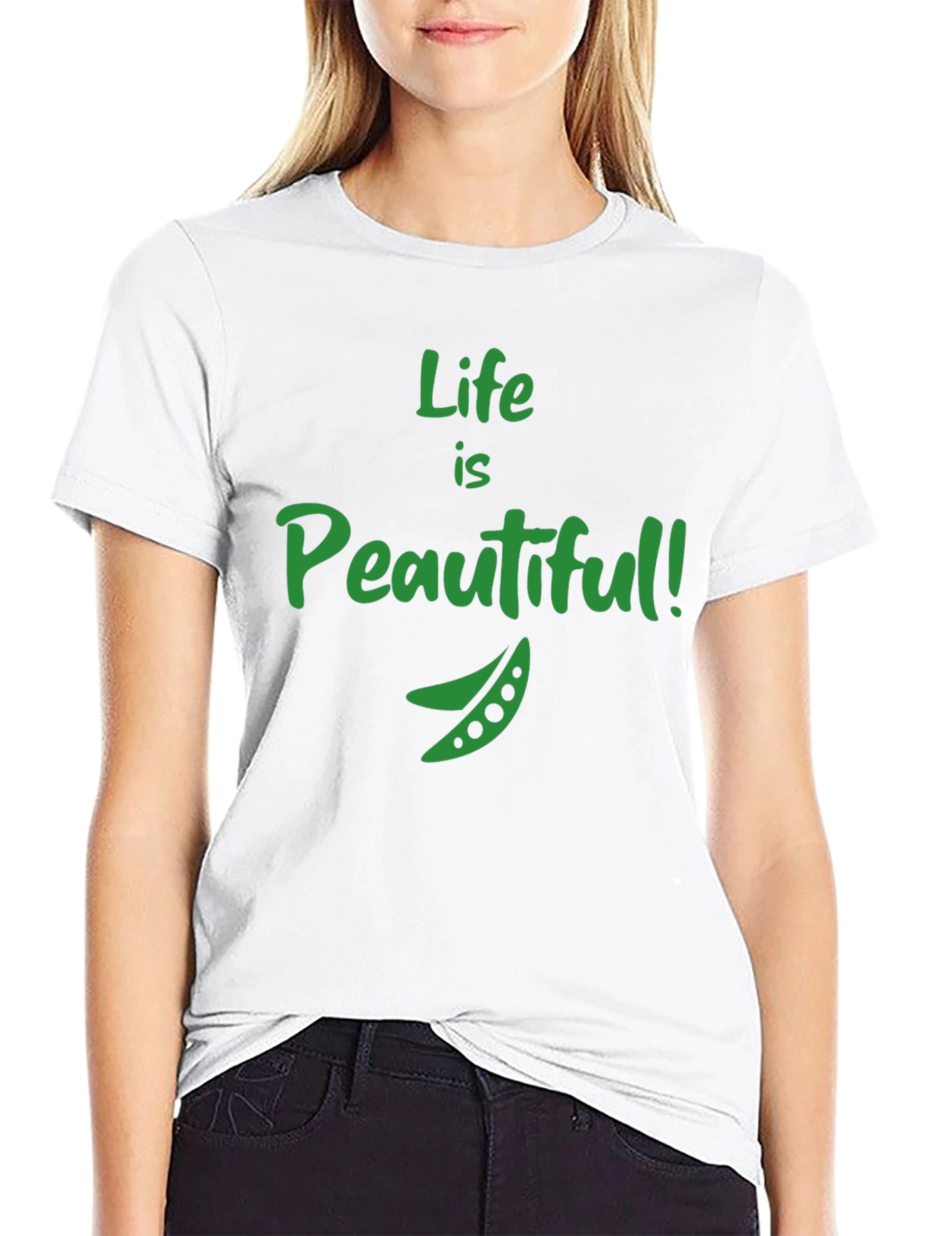 Black Life is Peautiful T-Shirt - Funny Vegan Tee view 9