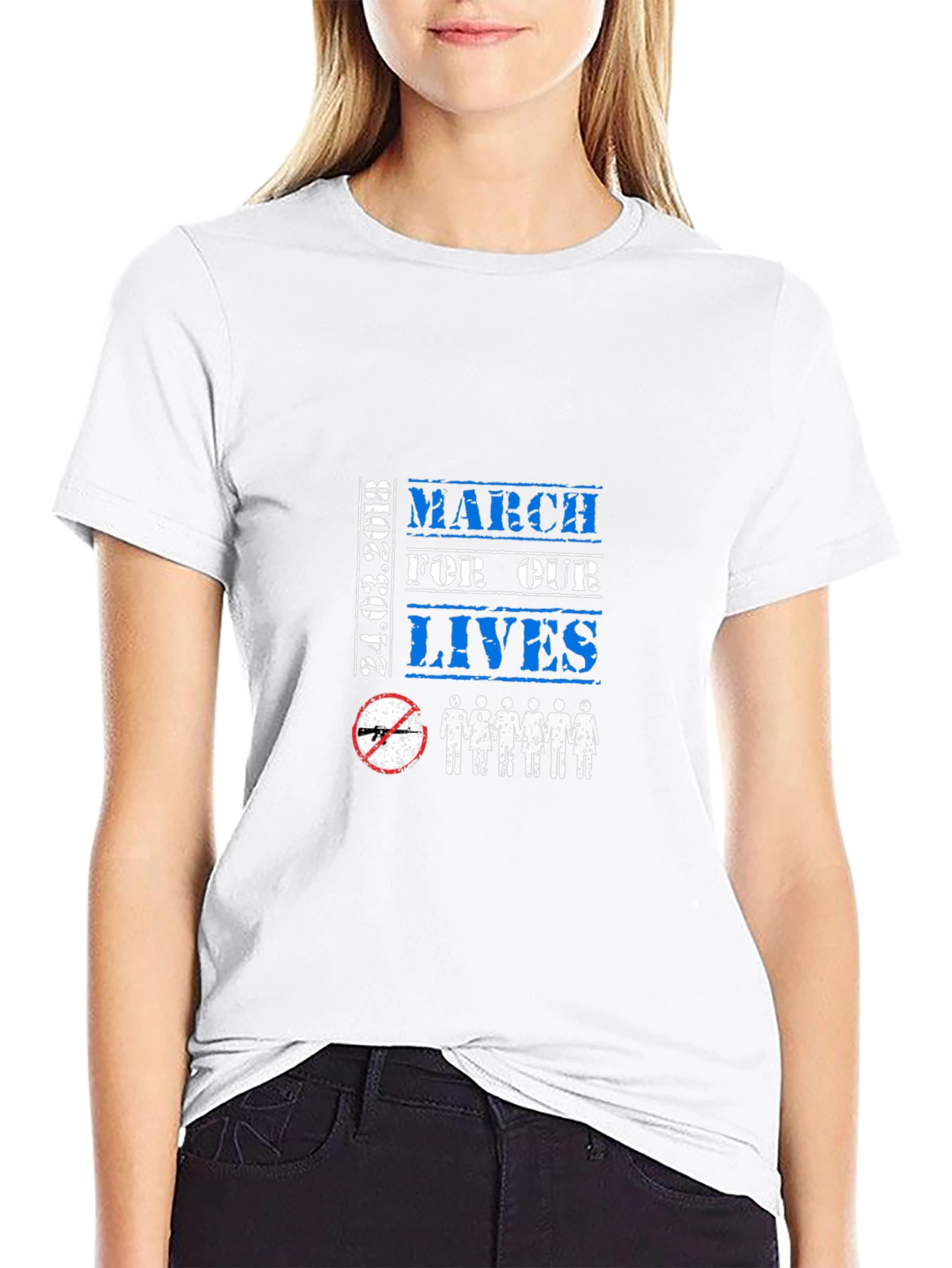 Black March For Our Lives T-Shirt view 9