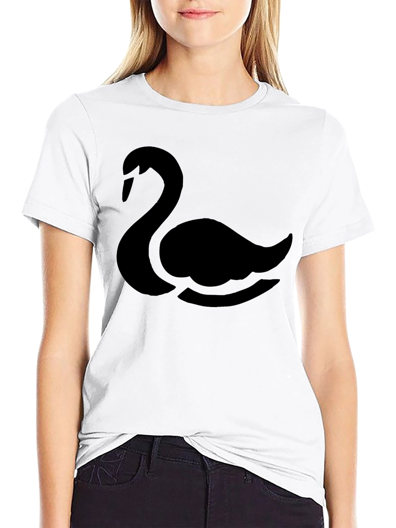 Black Black Swan Graphic Tee - Mens Stylish Casual Shirt view 9