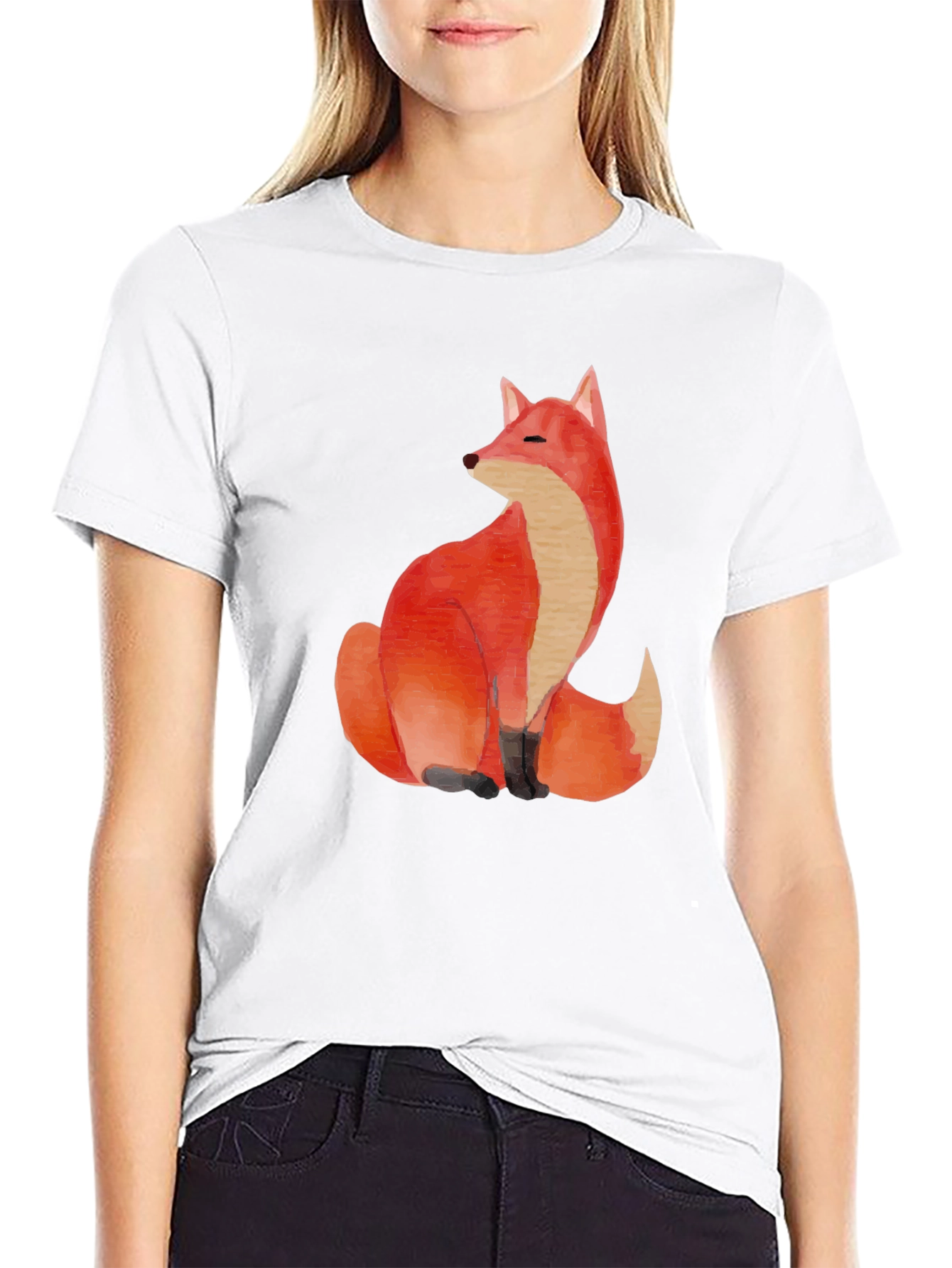 Black Fox Graphic Tee - Soft Cotton Blend view 9