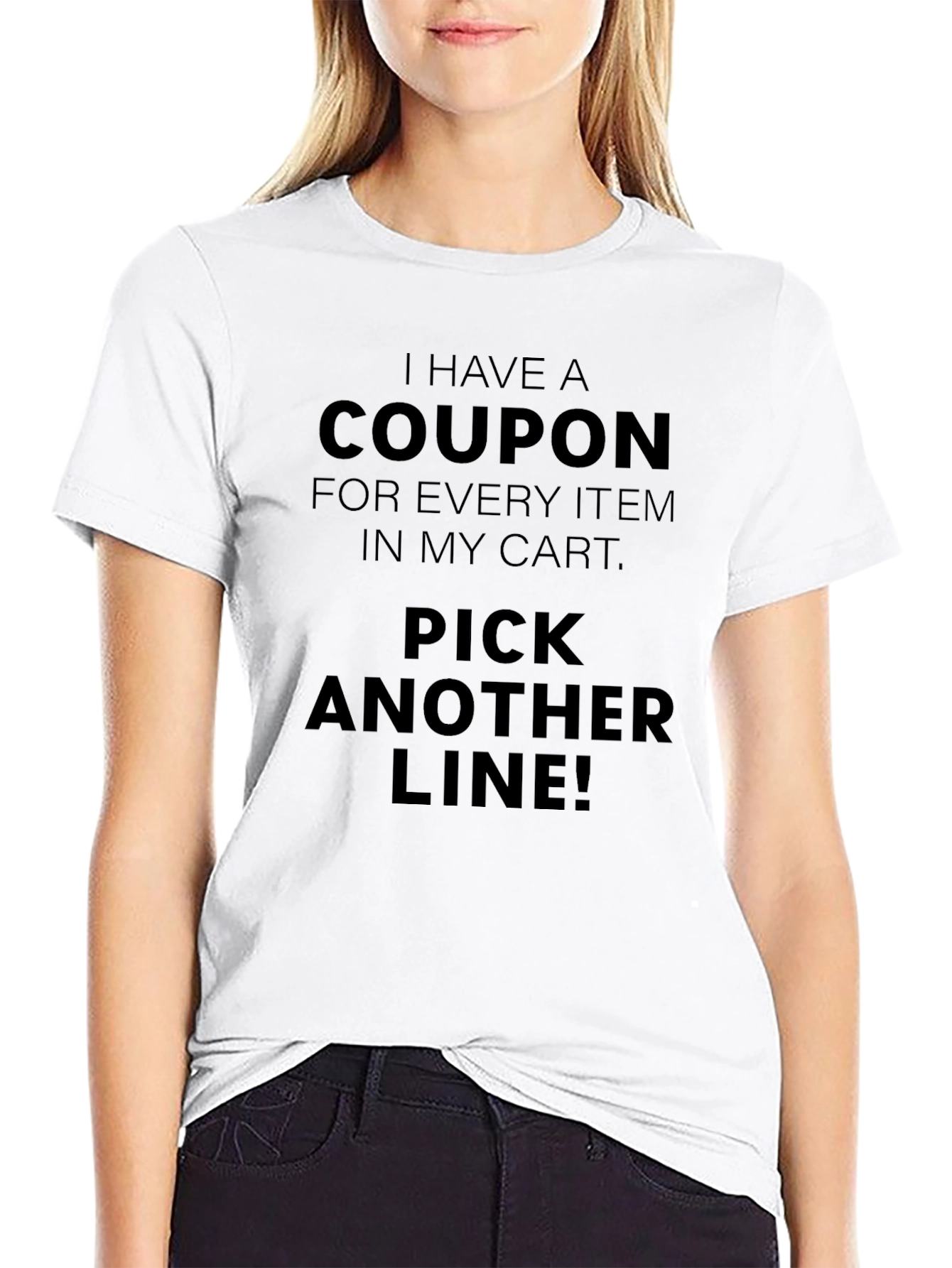 Black Coupon Pick Another Line Men's Black T-Shirt view 9