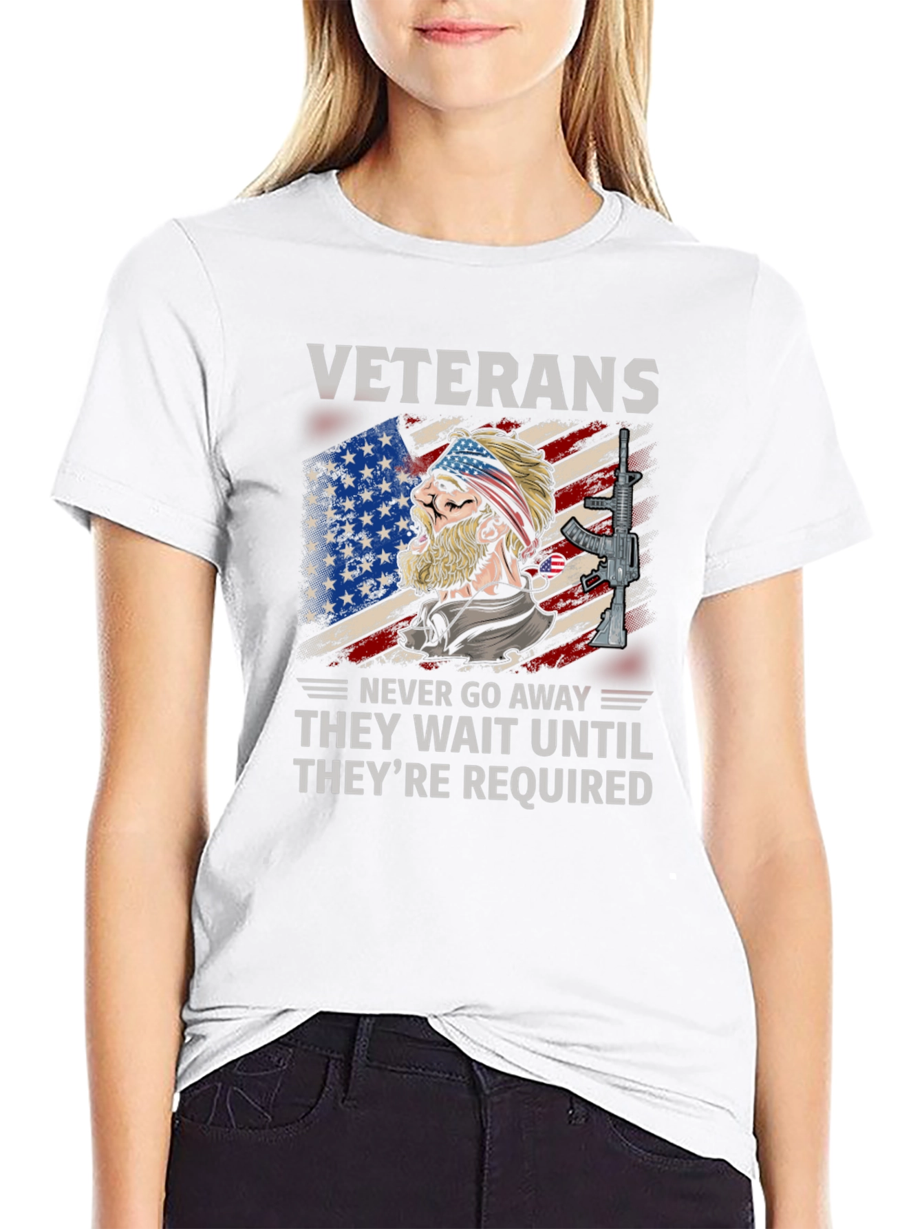 Veterans Never Go Away T-Shirt - 9