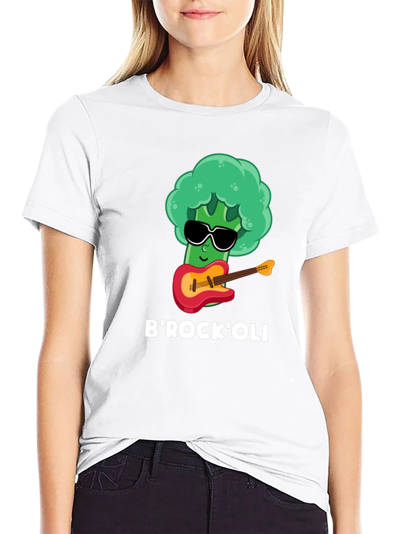 Black B'Rock'Oli Broccoli Rock Band T-Shirt view 9