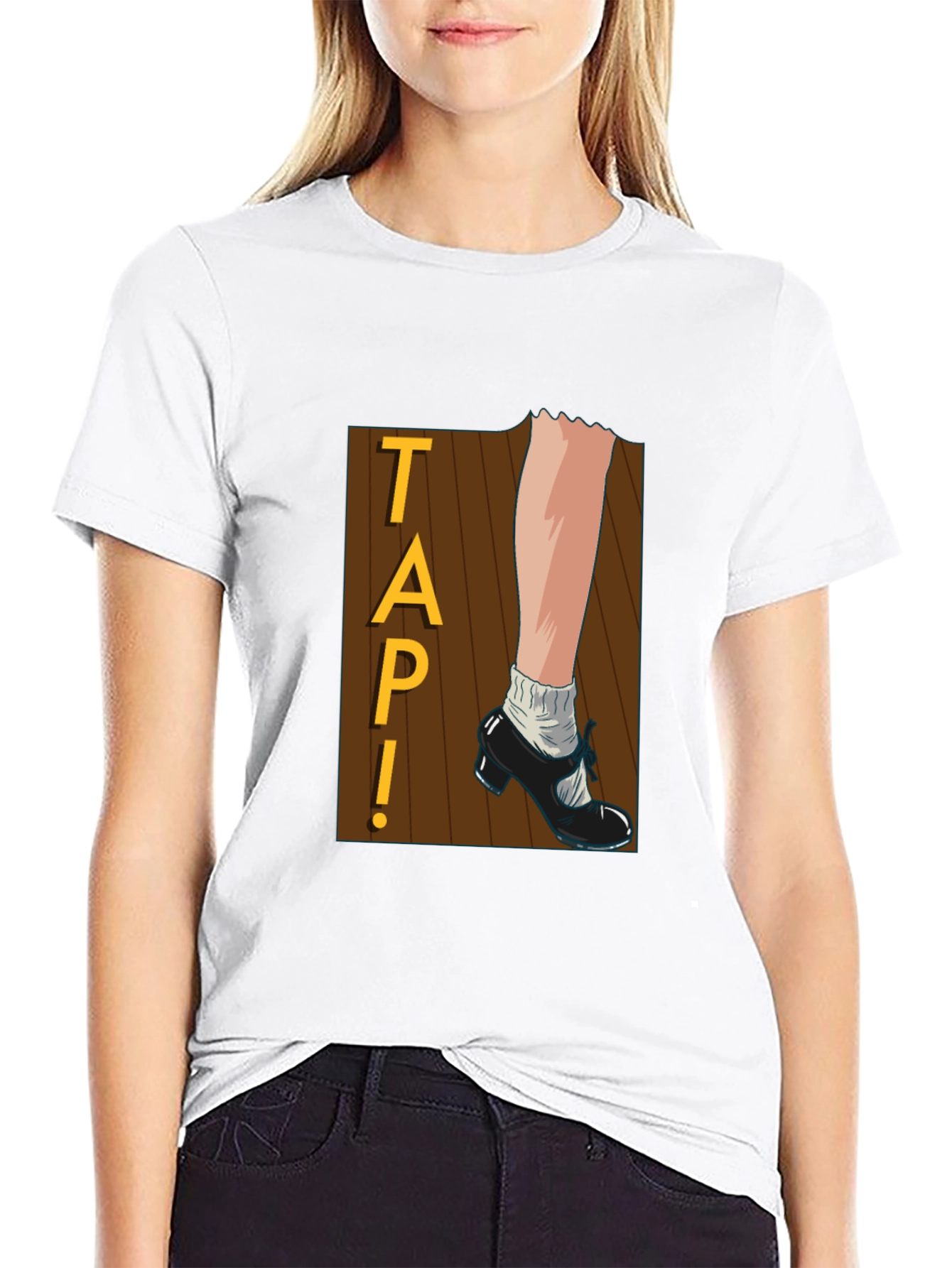 Black Tap Dance Graphic Tee - Rhythm & Style! view 9