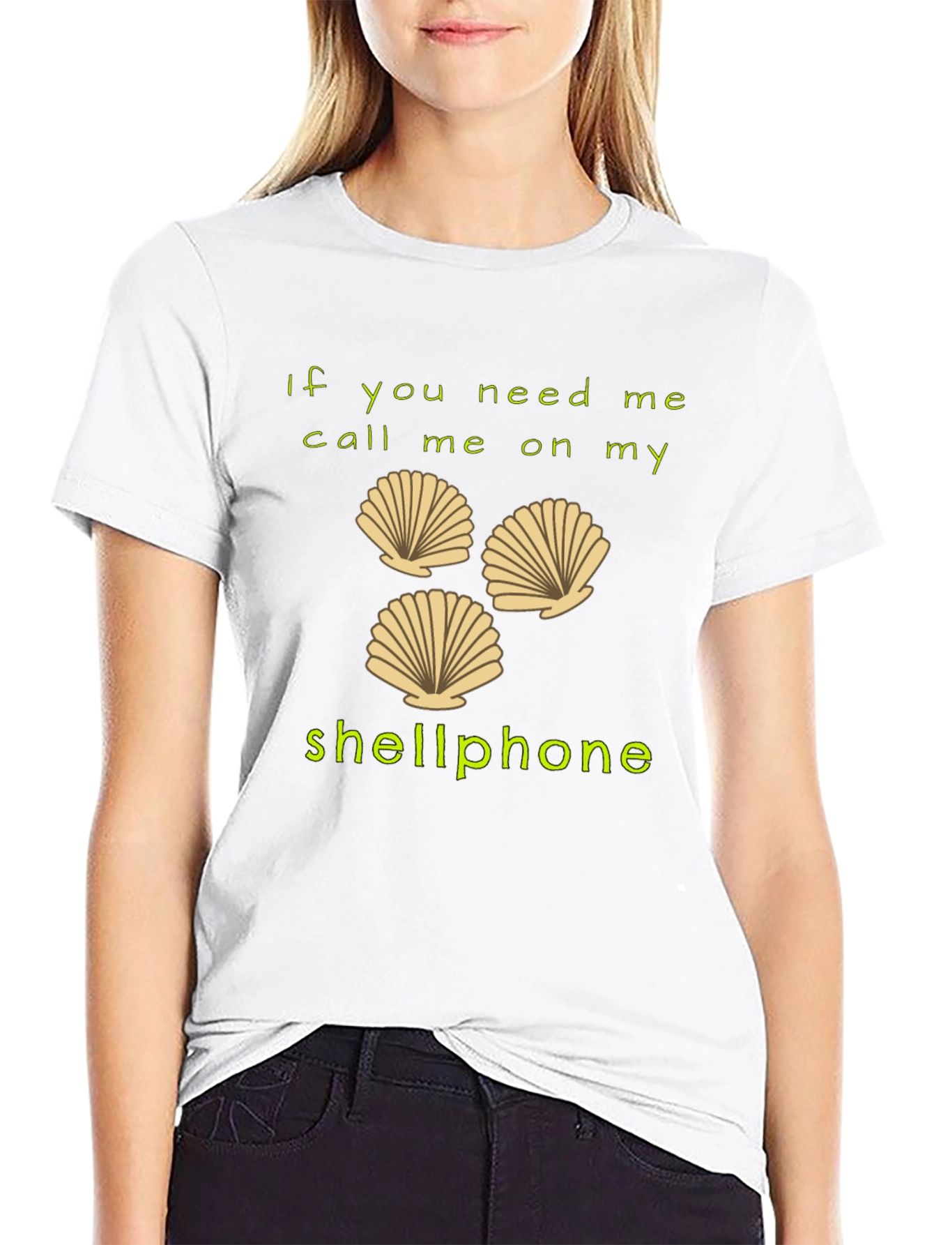 Black Shellphone T-Shirt - Funny Beach Humor Tee view 9