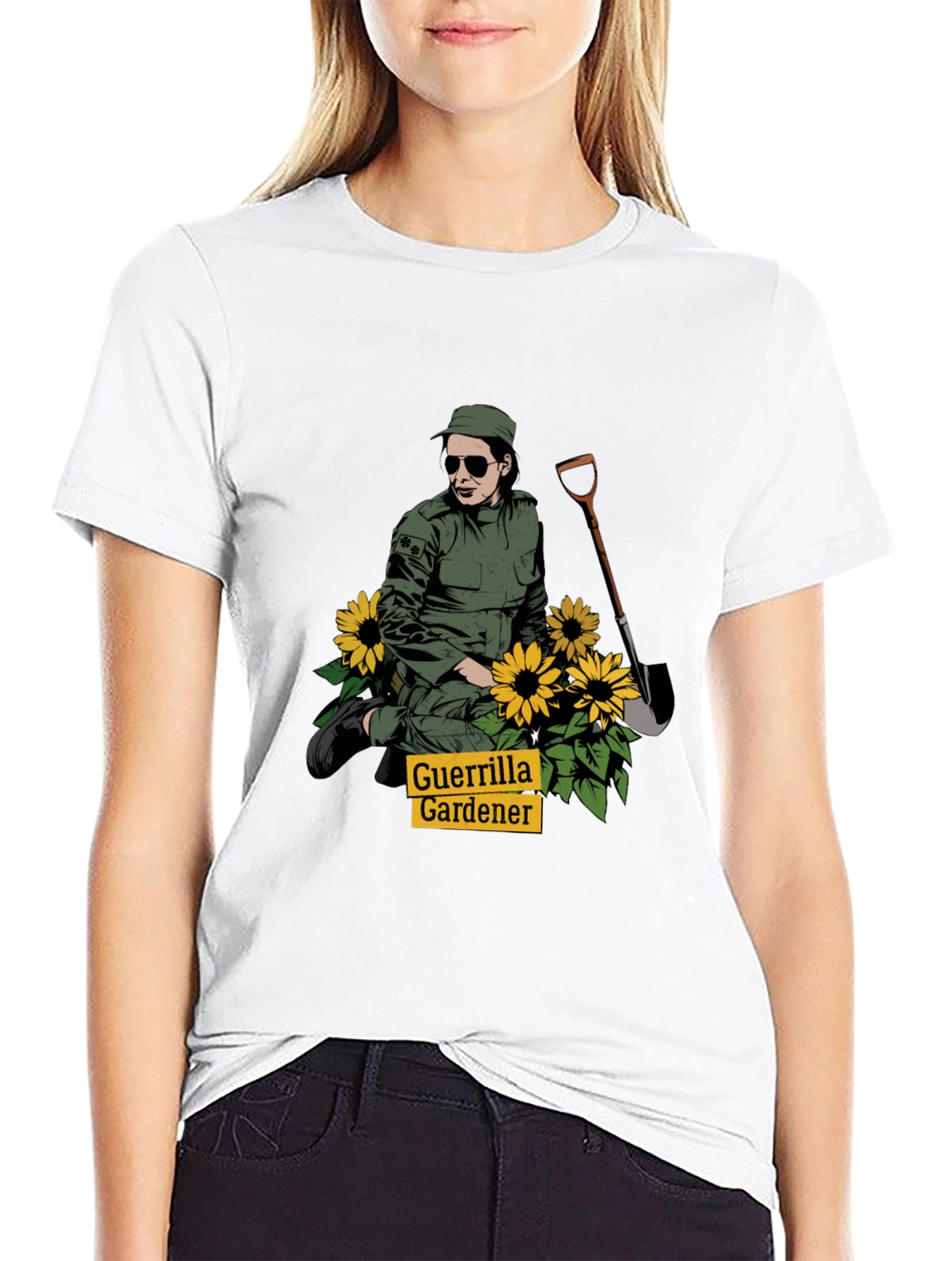 Guerrilla Gardener T-Shirt - Black, Graphic Tee - 9
