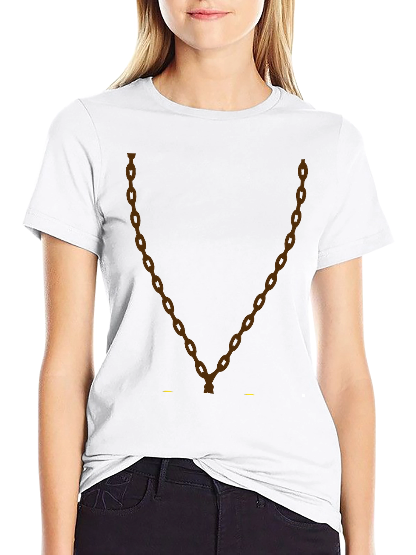 Black Chain Graphic Tee - Men's Black T-Shirt view 9