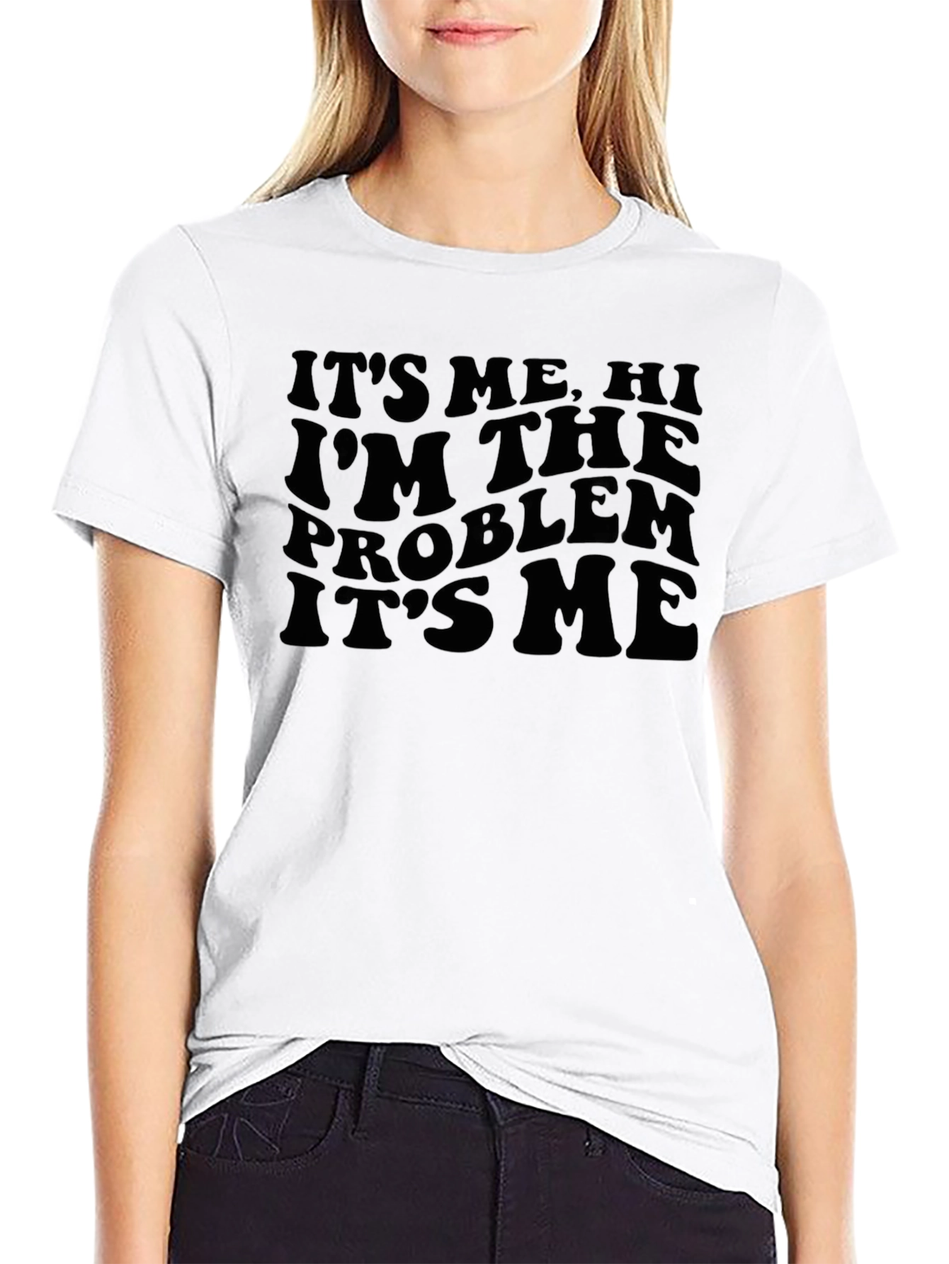 Black It's Me, Hi, I'm The Problem T-Shirt - Black view 9
