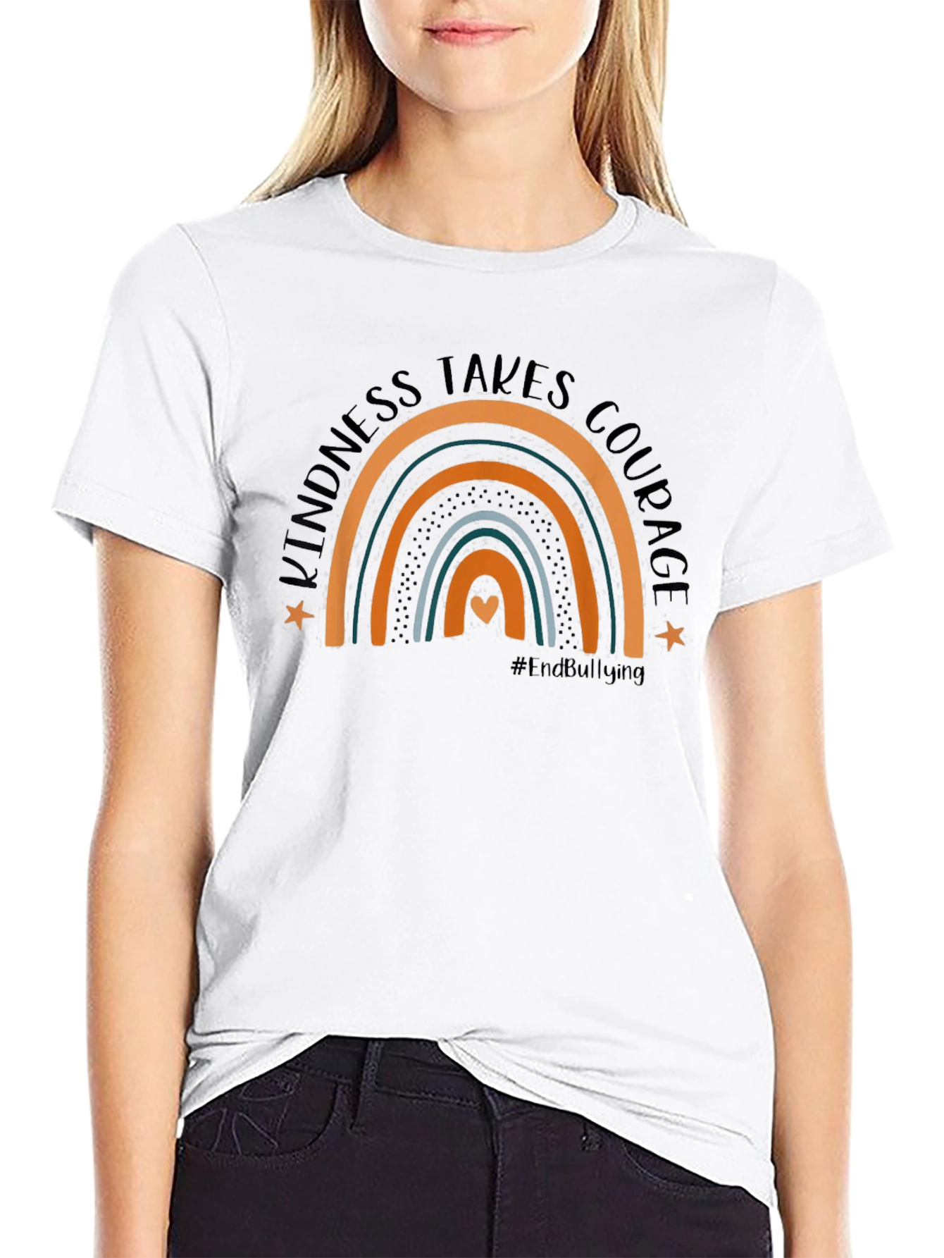 Black Kindness Takes Courage T-Shirt view 9
