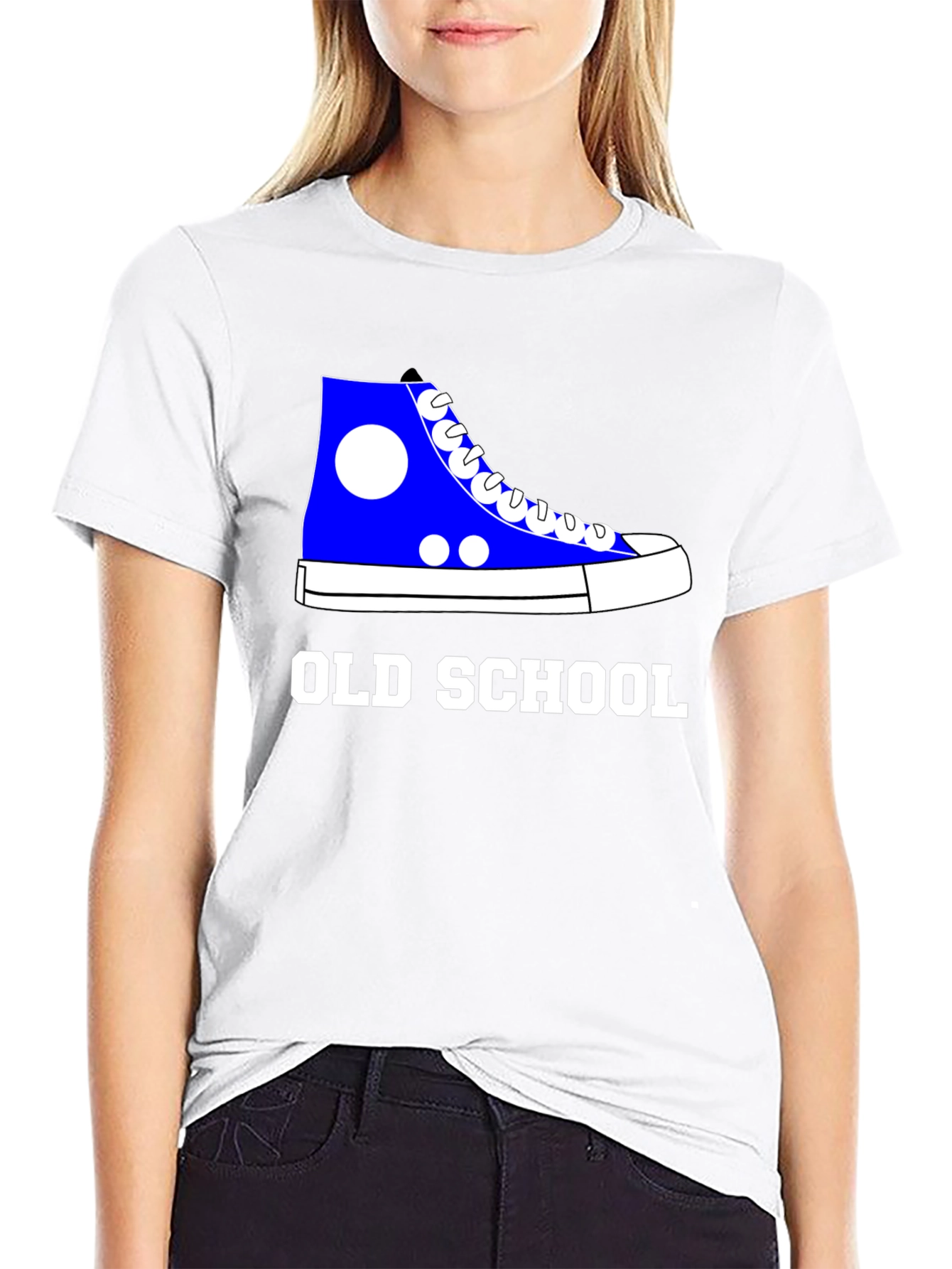 Black Old School Sneaker Graphic Tee - Classic Cool view 9