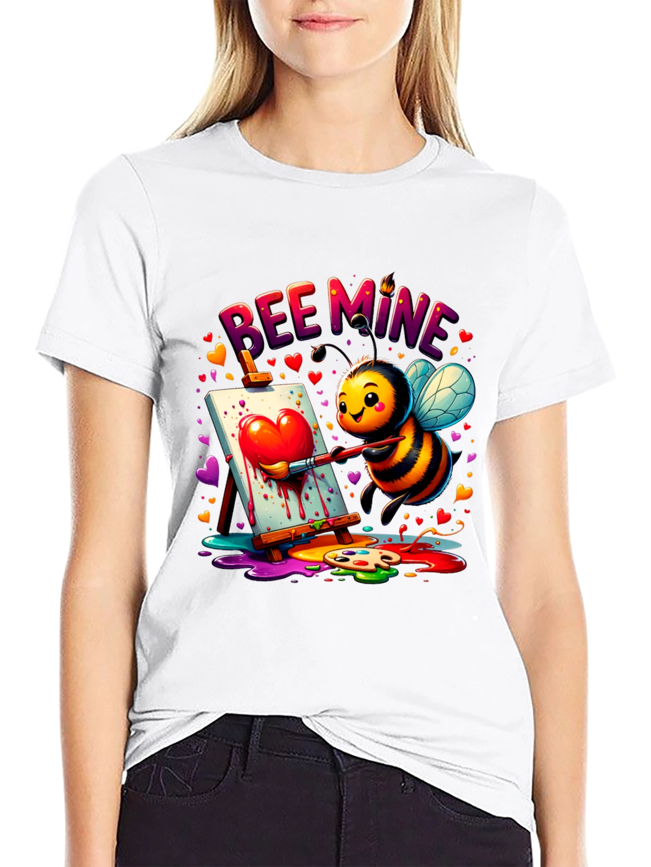Black Bee Mine Graphic Tee - Valentine's Day view 9