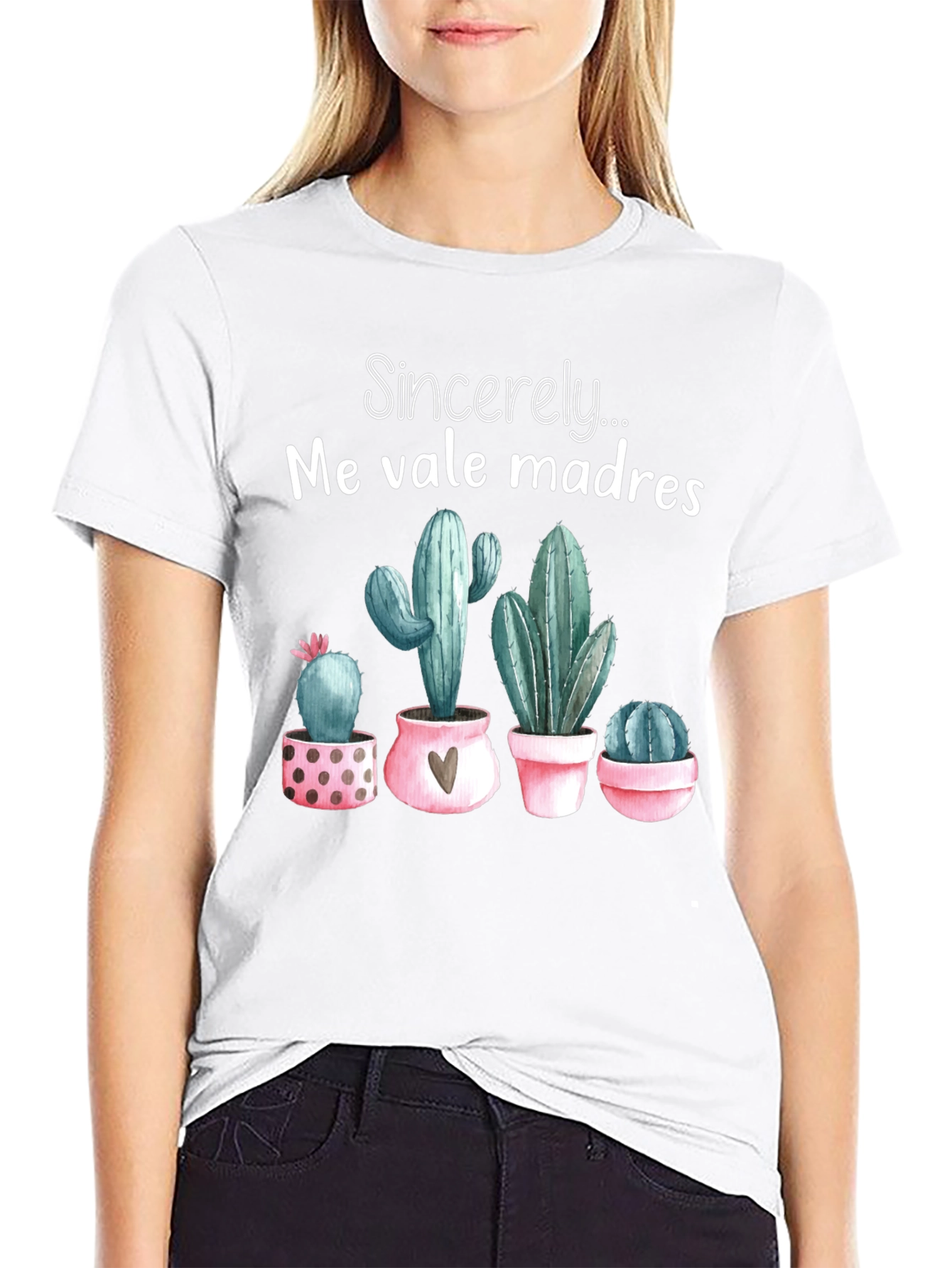Black Me Vale Madres Cactus T-Shirt - Funny Graphic Tee view 9