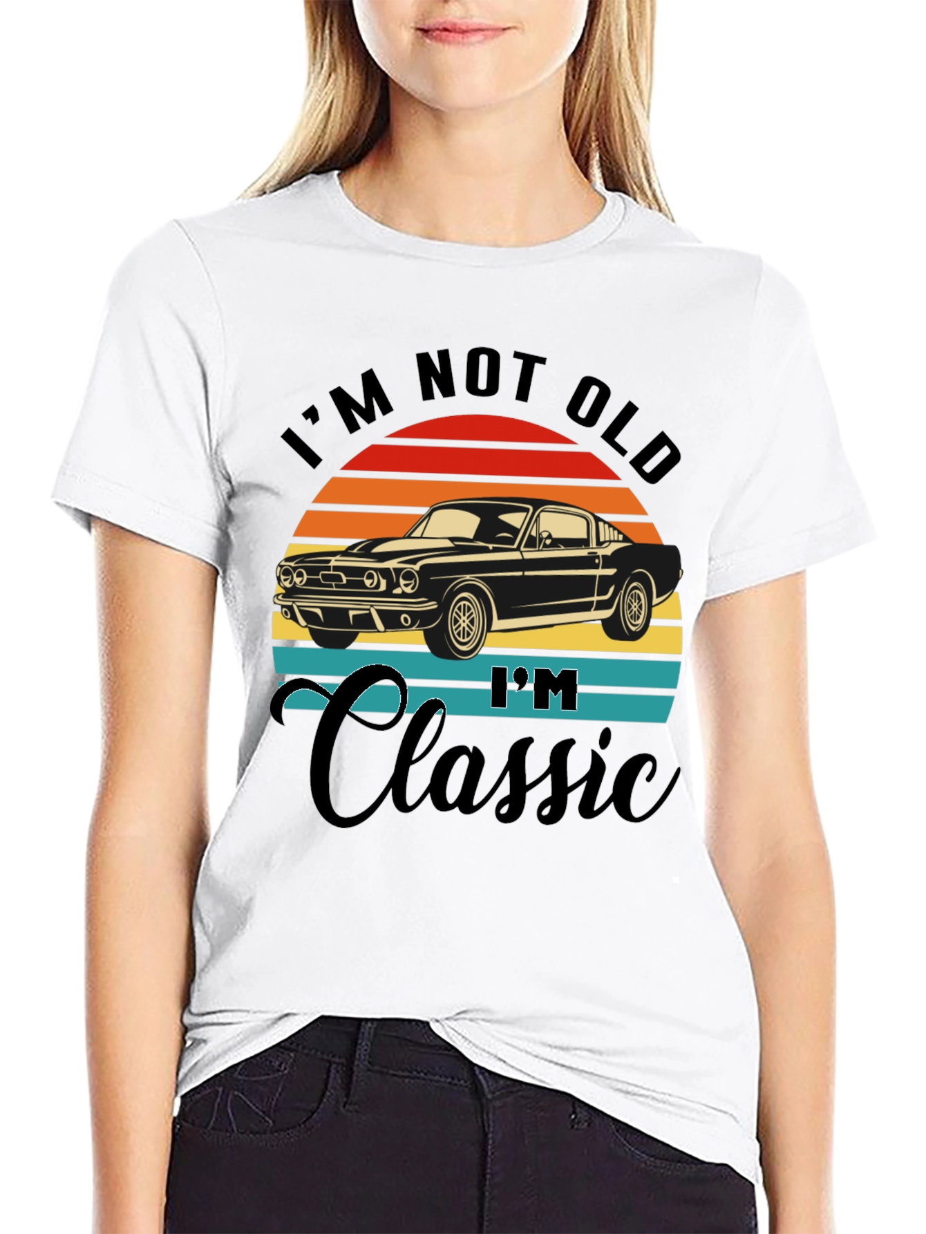 Black I'm Not Old I'm Classic Car T-Shirt view 9