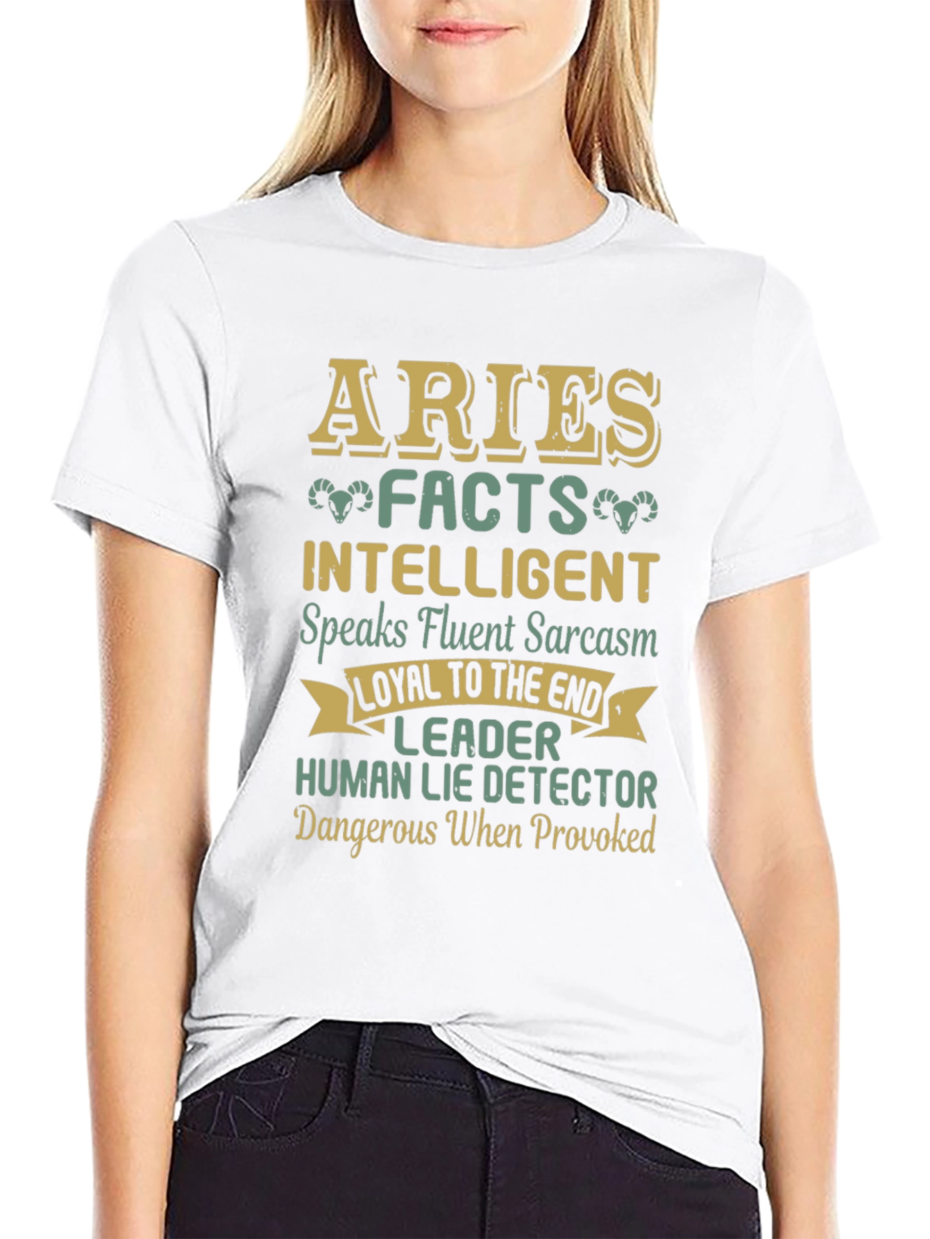 Aries Zodiac Sign Graphic Tee - 9