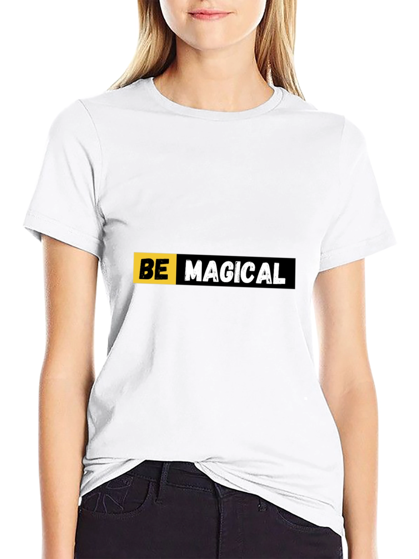 Black Be Magical Black T-Shirt view 9