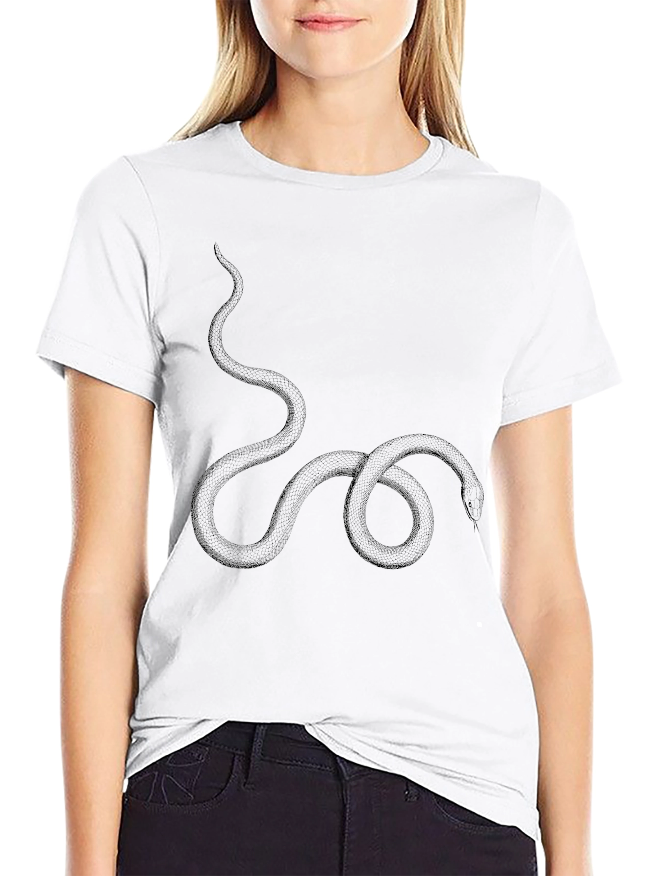 Black Black Snake Graphic Tee - Mens view 9