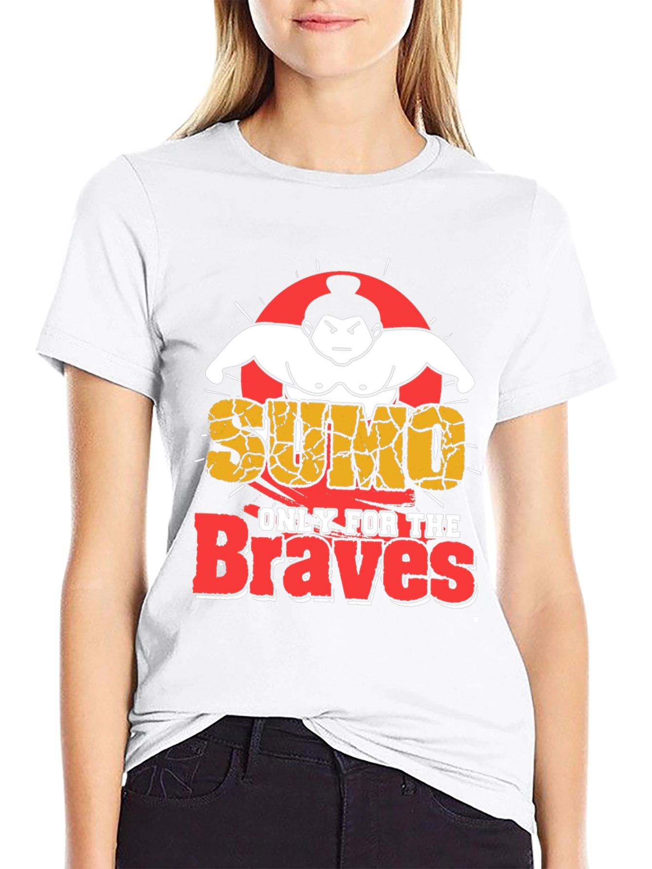 Black Sumo Braves Graphic T-Shirt view 9