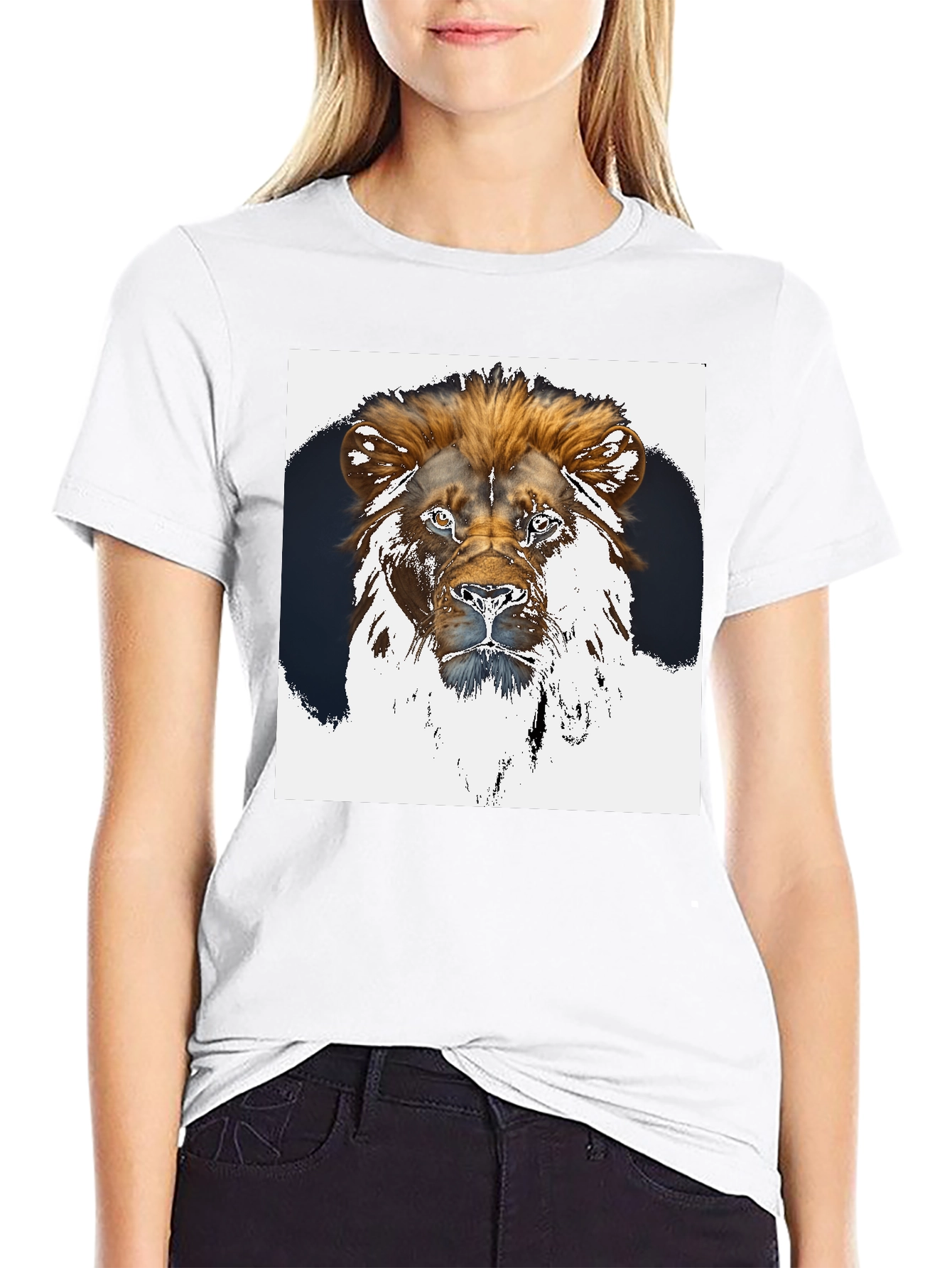 Black Lion Graphic Tee - Black Short Sleeve Shirt view 9