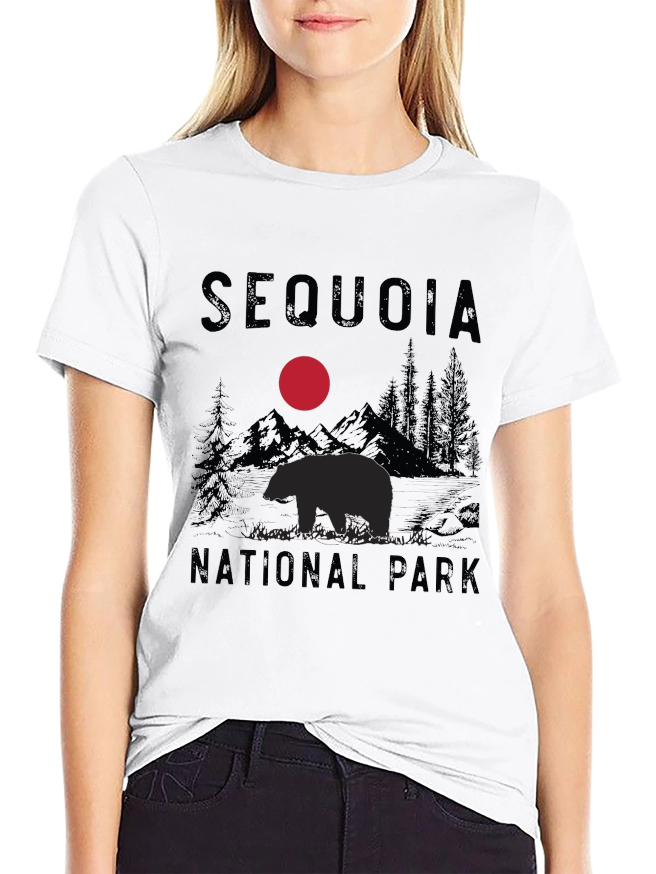 Black Sequoia National Park Black T-Shirt view 9
