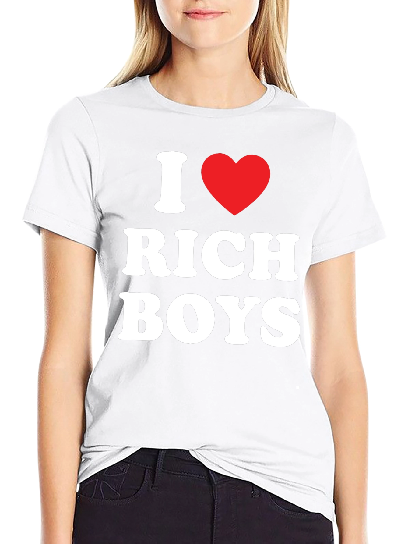Black I Heart Rich Boys Tee - Men's Black T-Shirt view 9