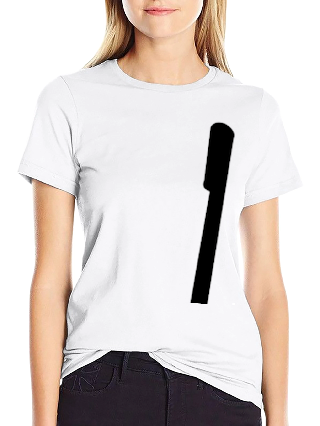 Black Men's Solid Black Crew Neck T-Shirt view 9