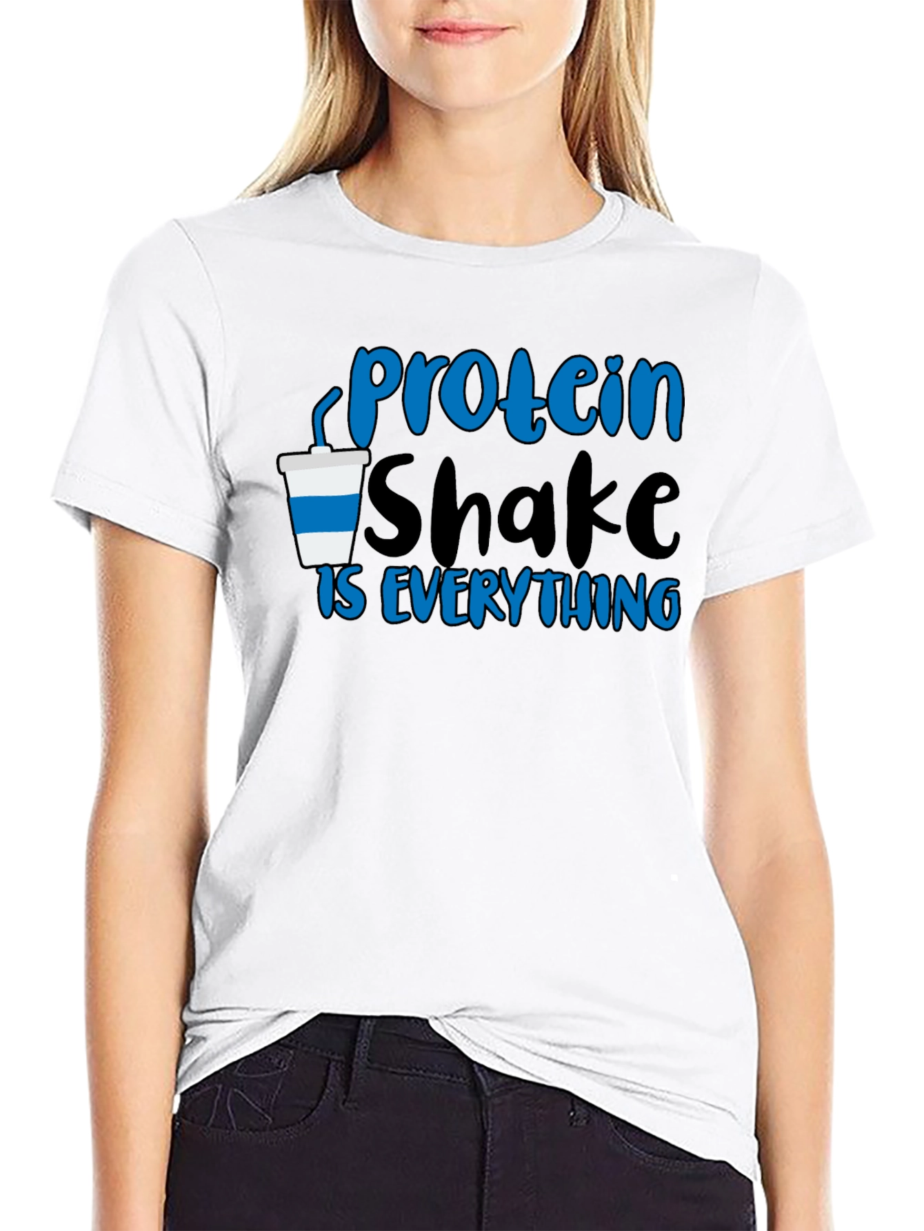Black Protein Shake is Everything T-Shirt view 9