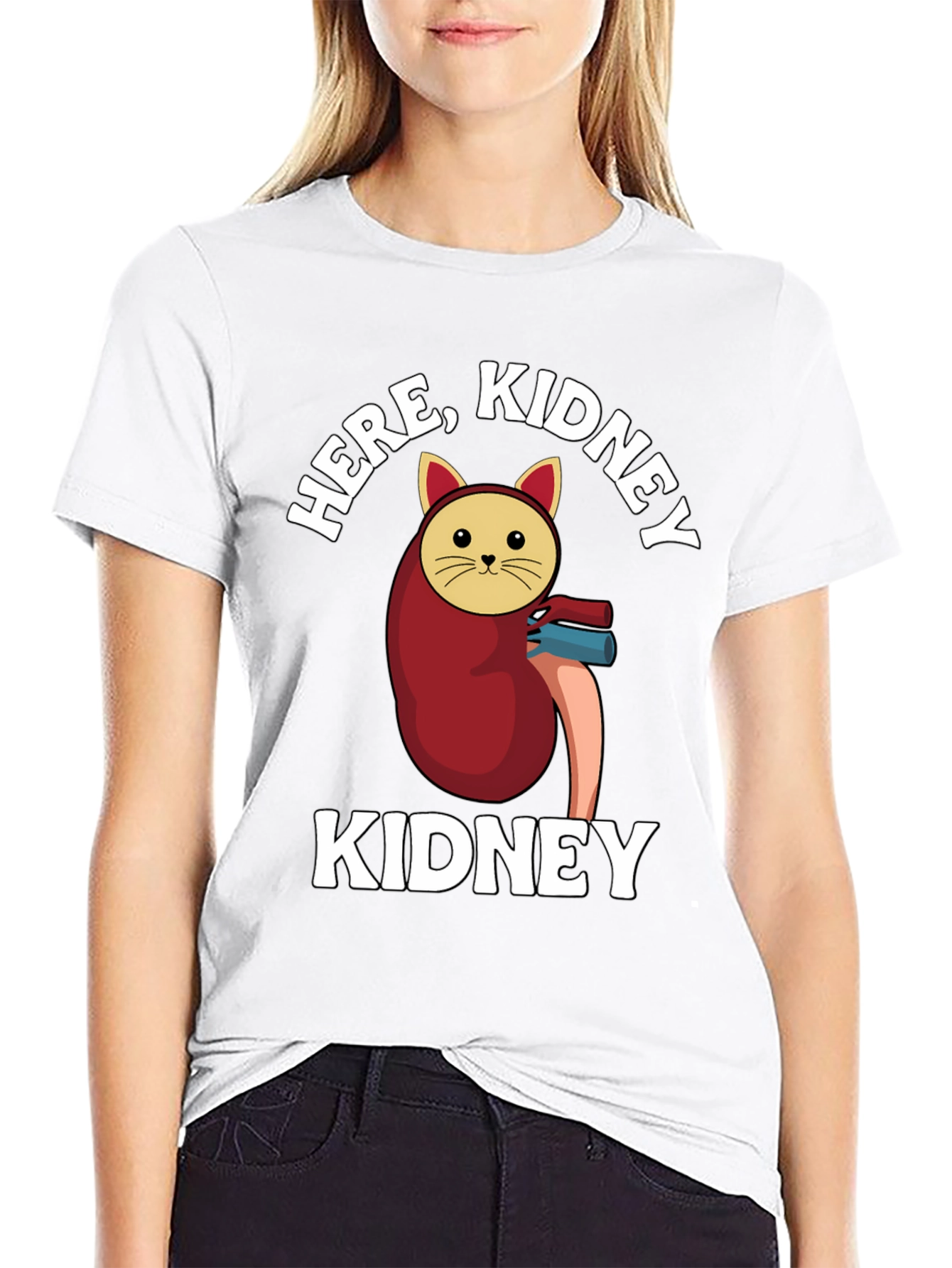 Black Here, Kidney Kidney T-Shirt view 9