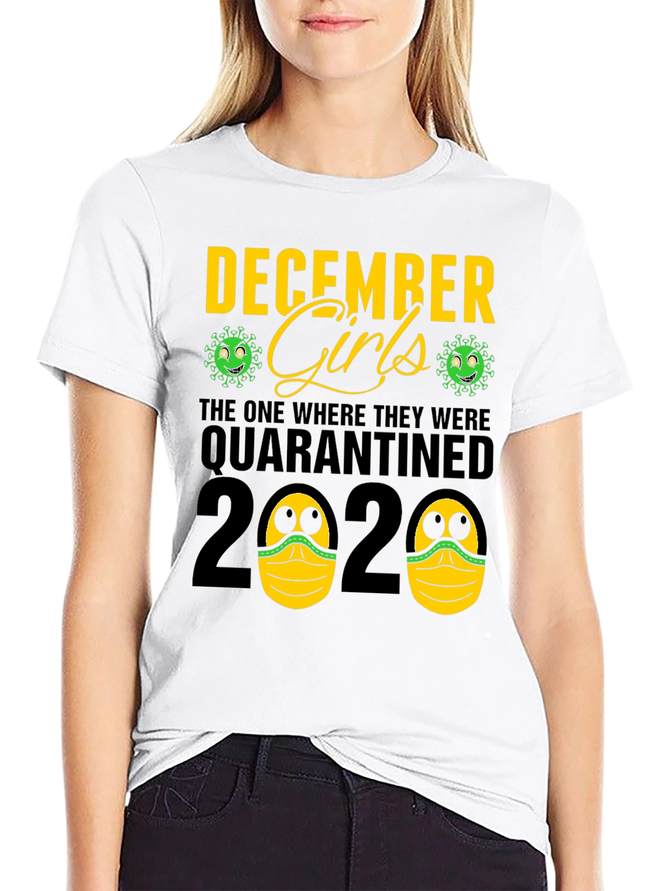 Black December Girls Quarantined 2020 T-Shirt view 9
