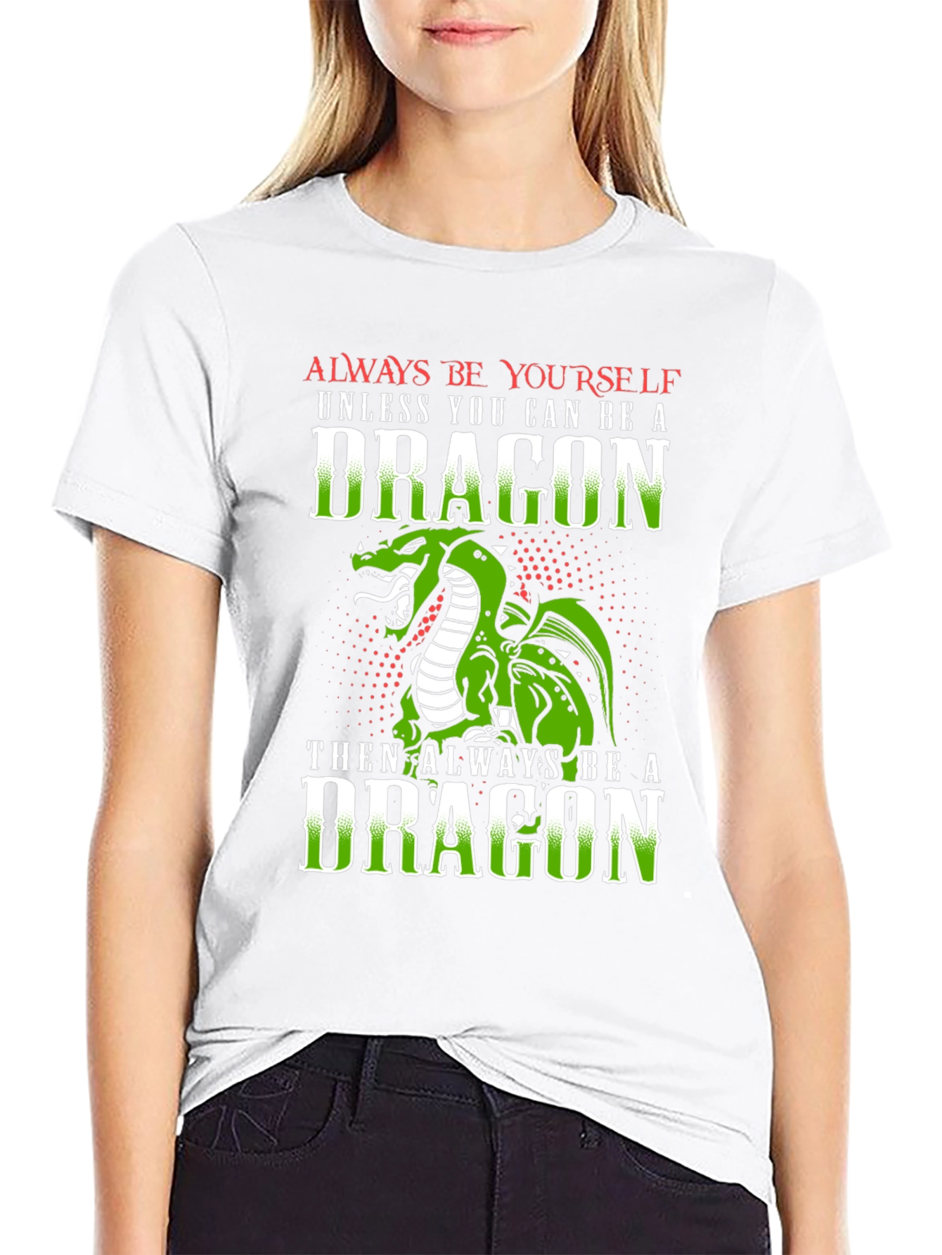 Black Dragon Graphic Tee - Always Be Yourself Unless A Dragon view 9