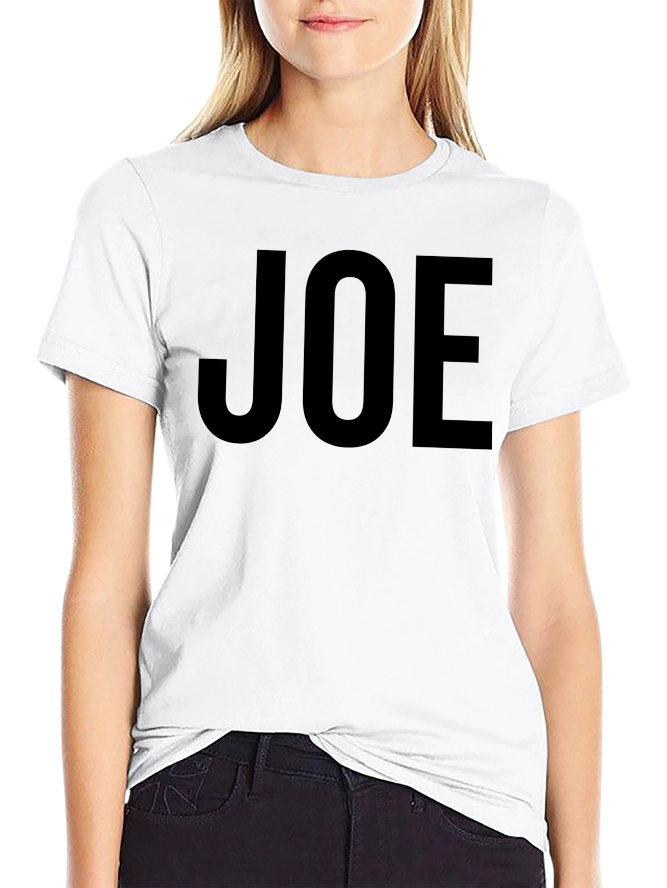 Black JOE Bold Print Graphic Tee - Casual Style view 9
