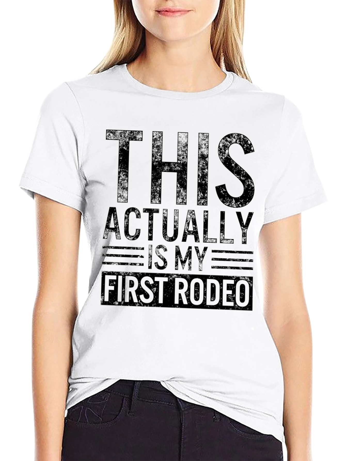 Black This is My First Rodeo Graphic T-Shirt view 9