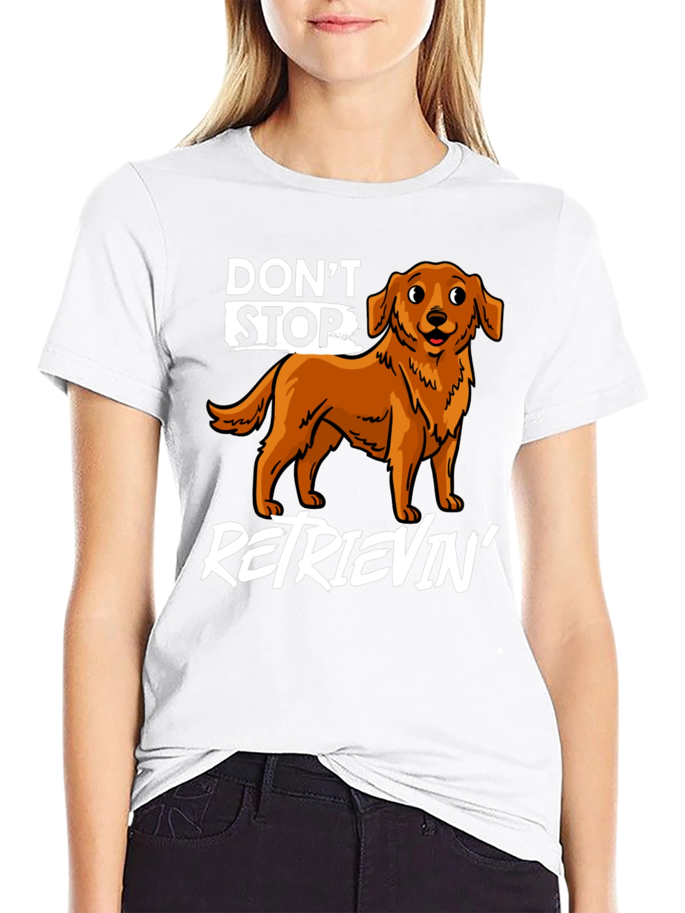 Black Don't Stop Retrievin' Graphic Tee view 9