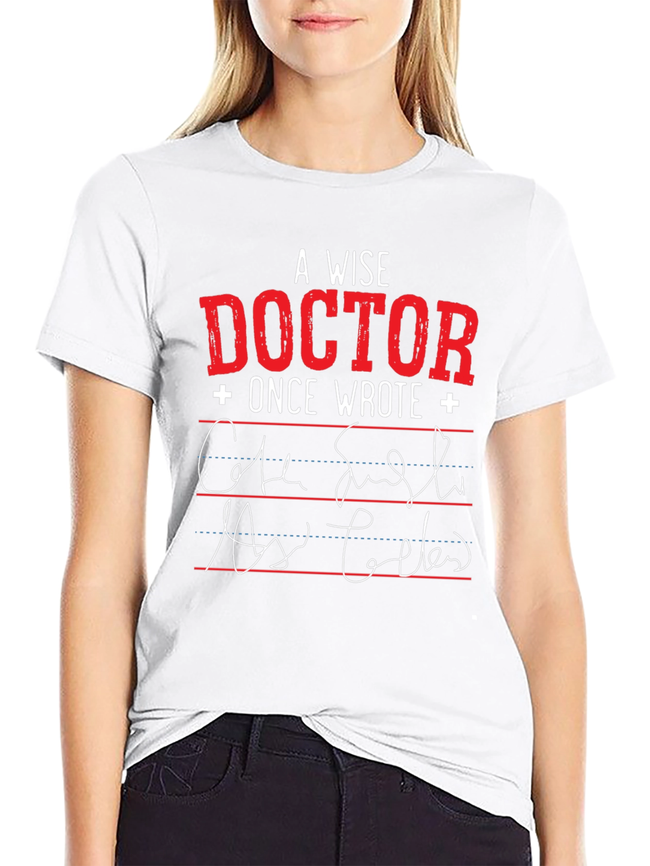 Black A Wise Doctor T-Shirt: Prescription Humor view 9