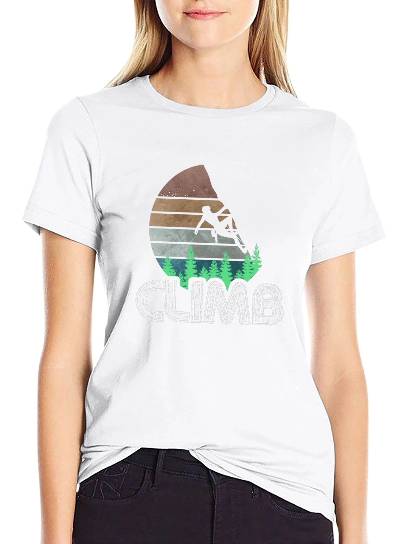 Climb T-Shirt, Rock Climbing Adventure Tee - 9