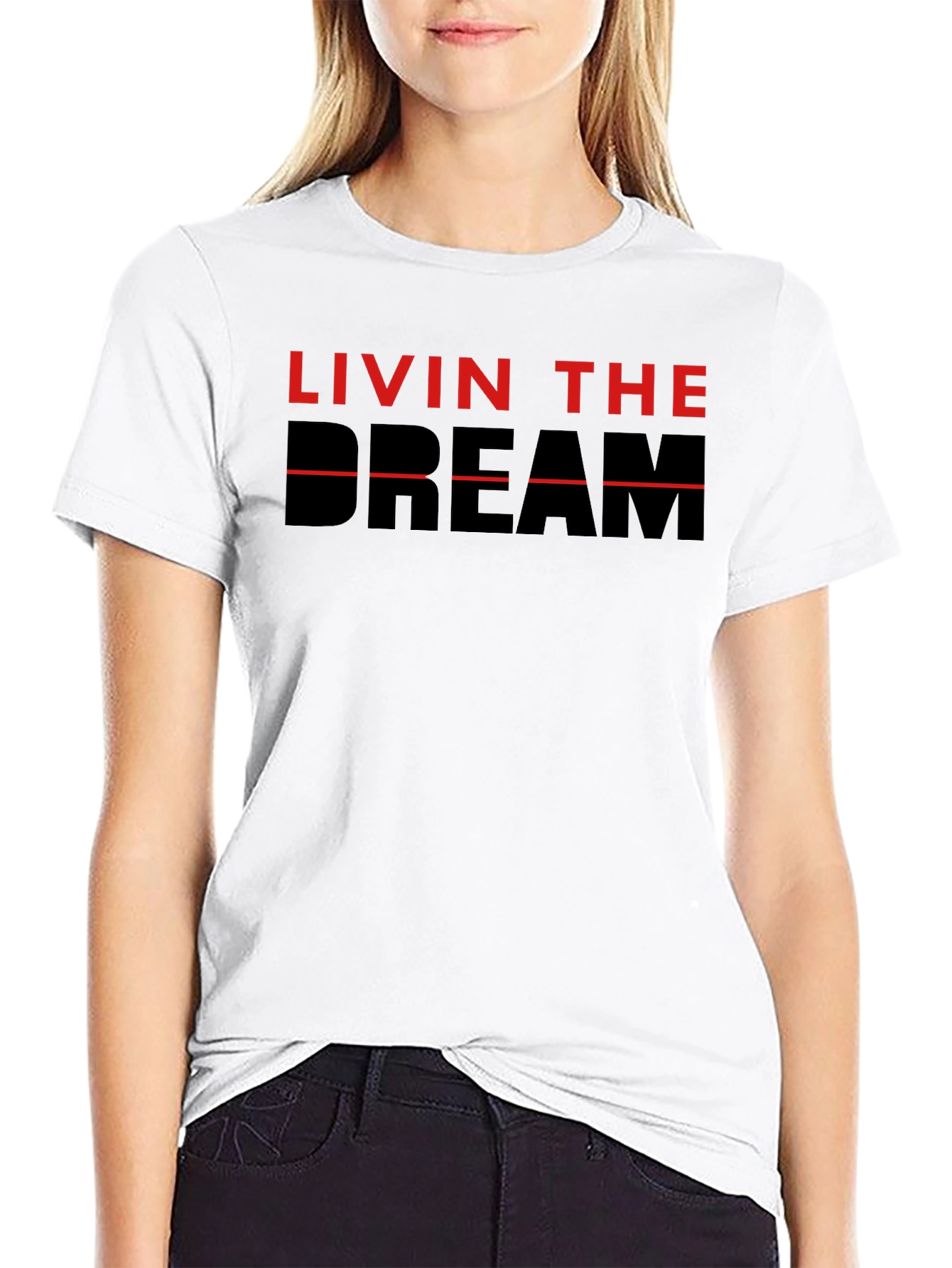 Black Livin' The Dream Graphic Tee - Black view 9