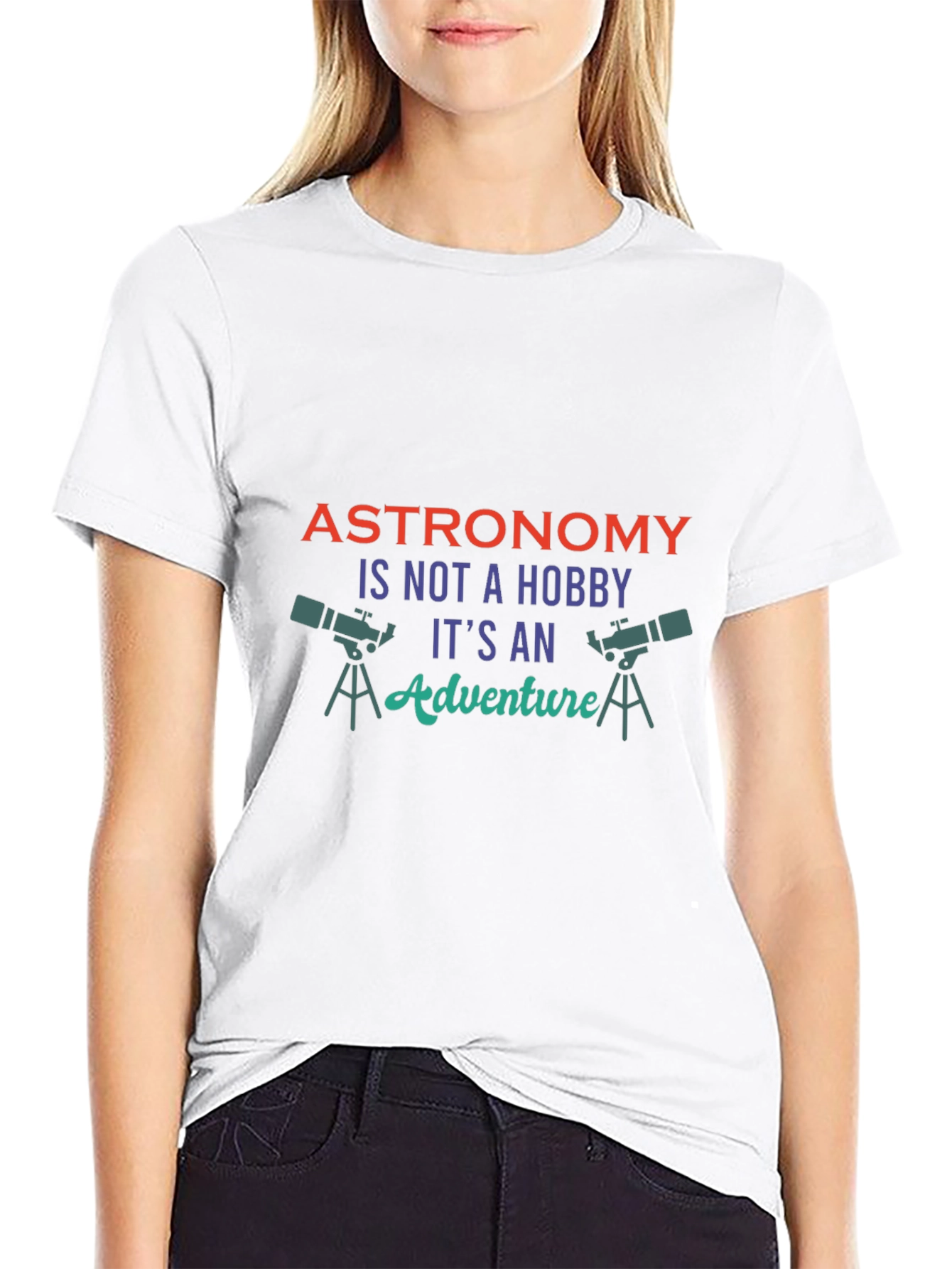 Black Astronomy Adventure Graphic Tee - Black Cotton view 9