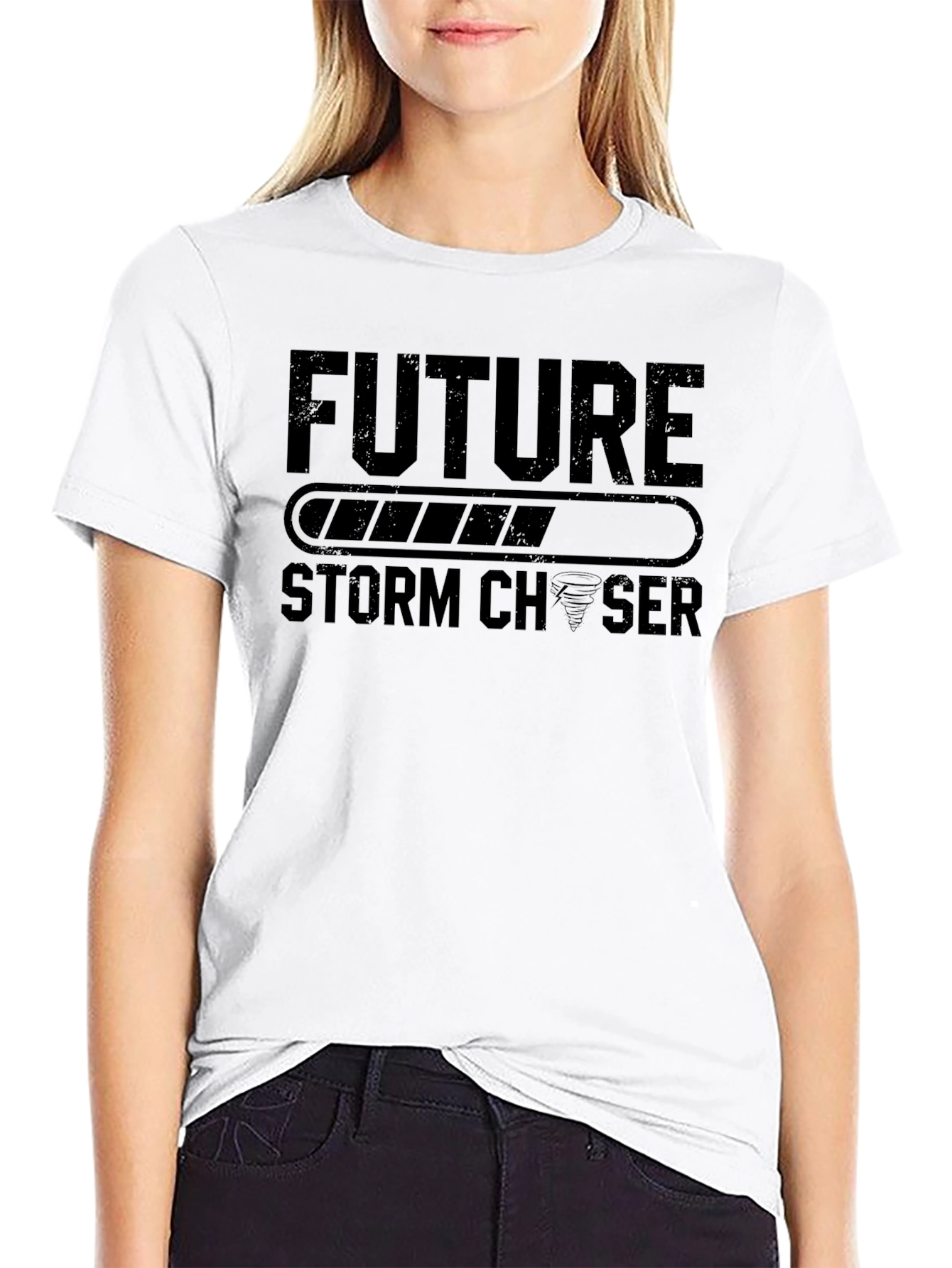 Black Future Storm Chaser Black T-Shirt view 9