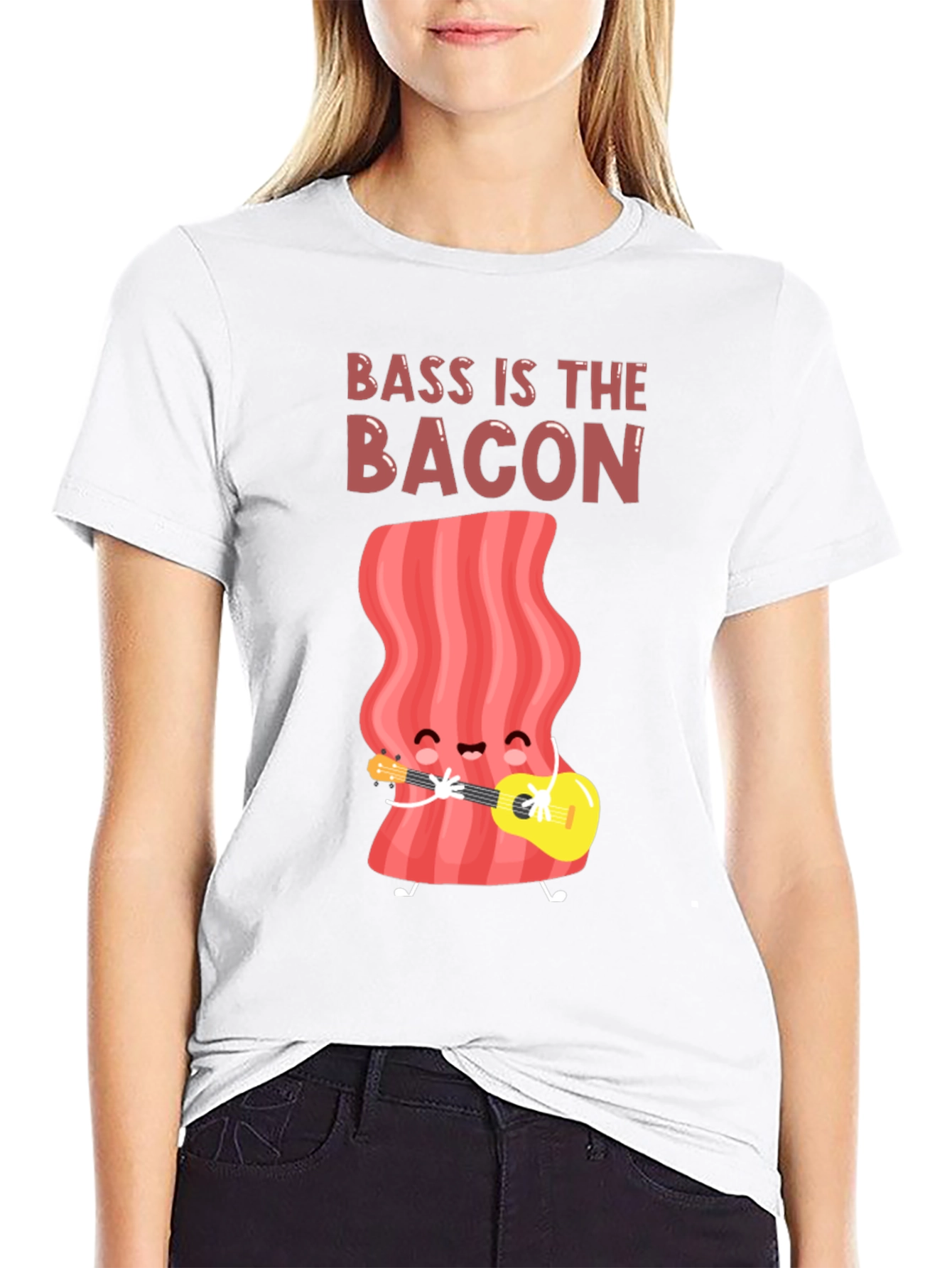 Black Bass is the Bacon Graphic T-Shirt view 9