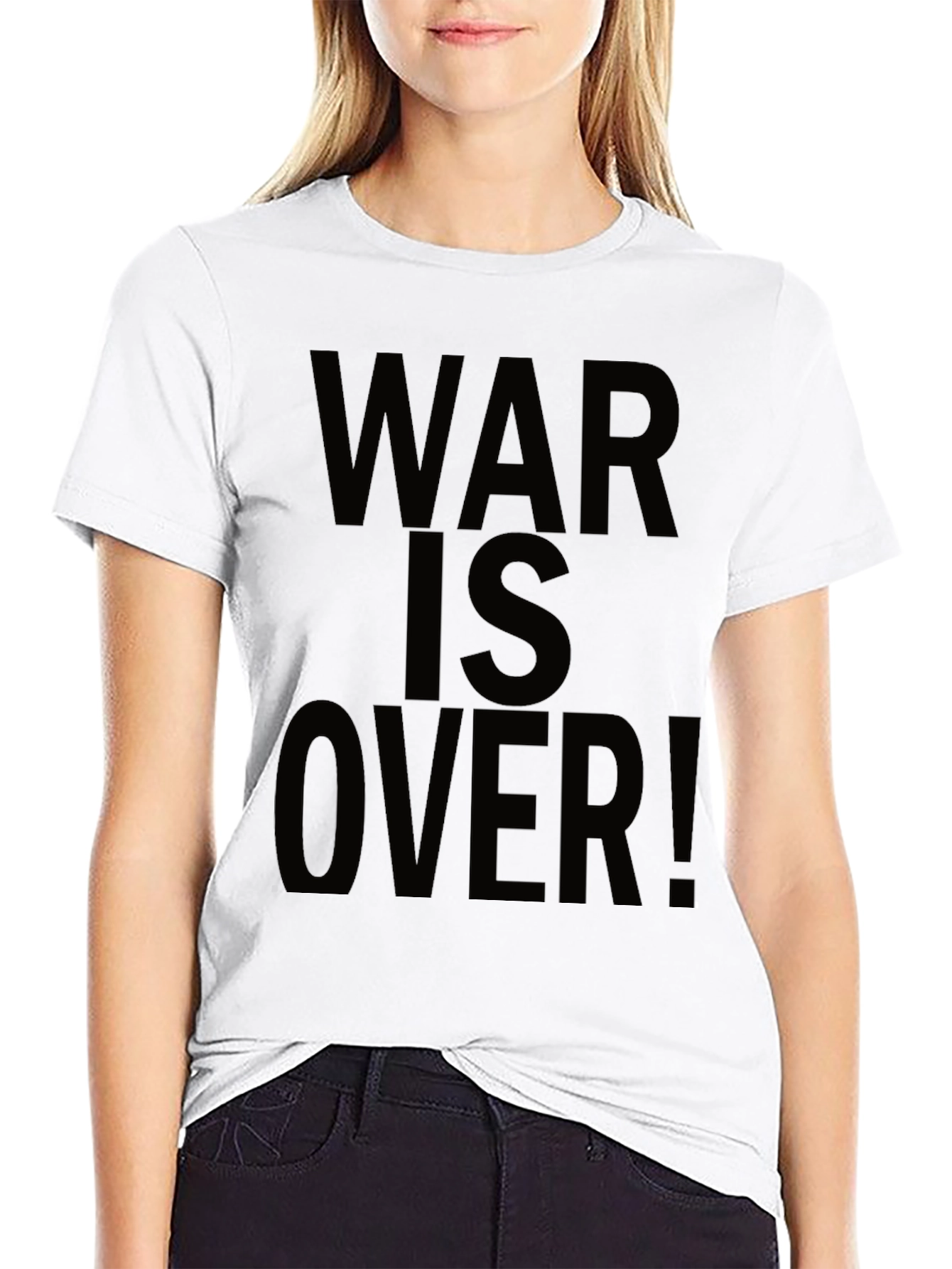 Black War Is Over! Black Graphic Tee view 9