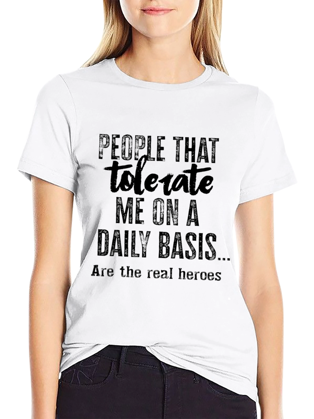 Black People That Tolerate Me T-Shirt view 9