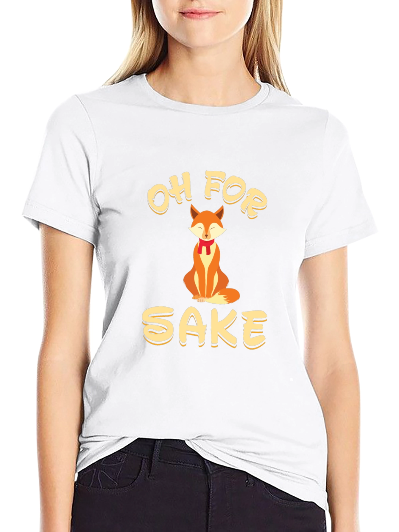 Black Oh For Fox Sake - Funny Graphic Tee view 9