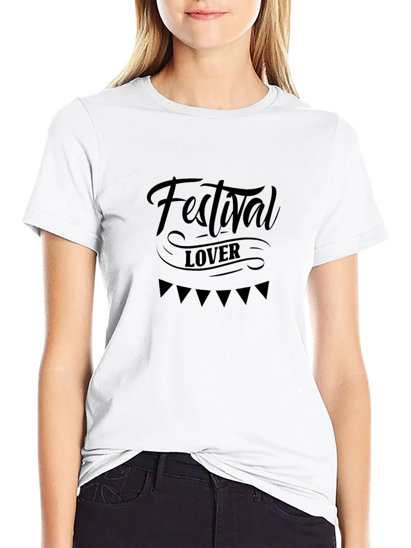 Black Festival Lover Black T-Shirt view 9