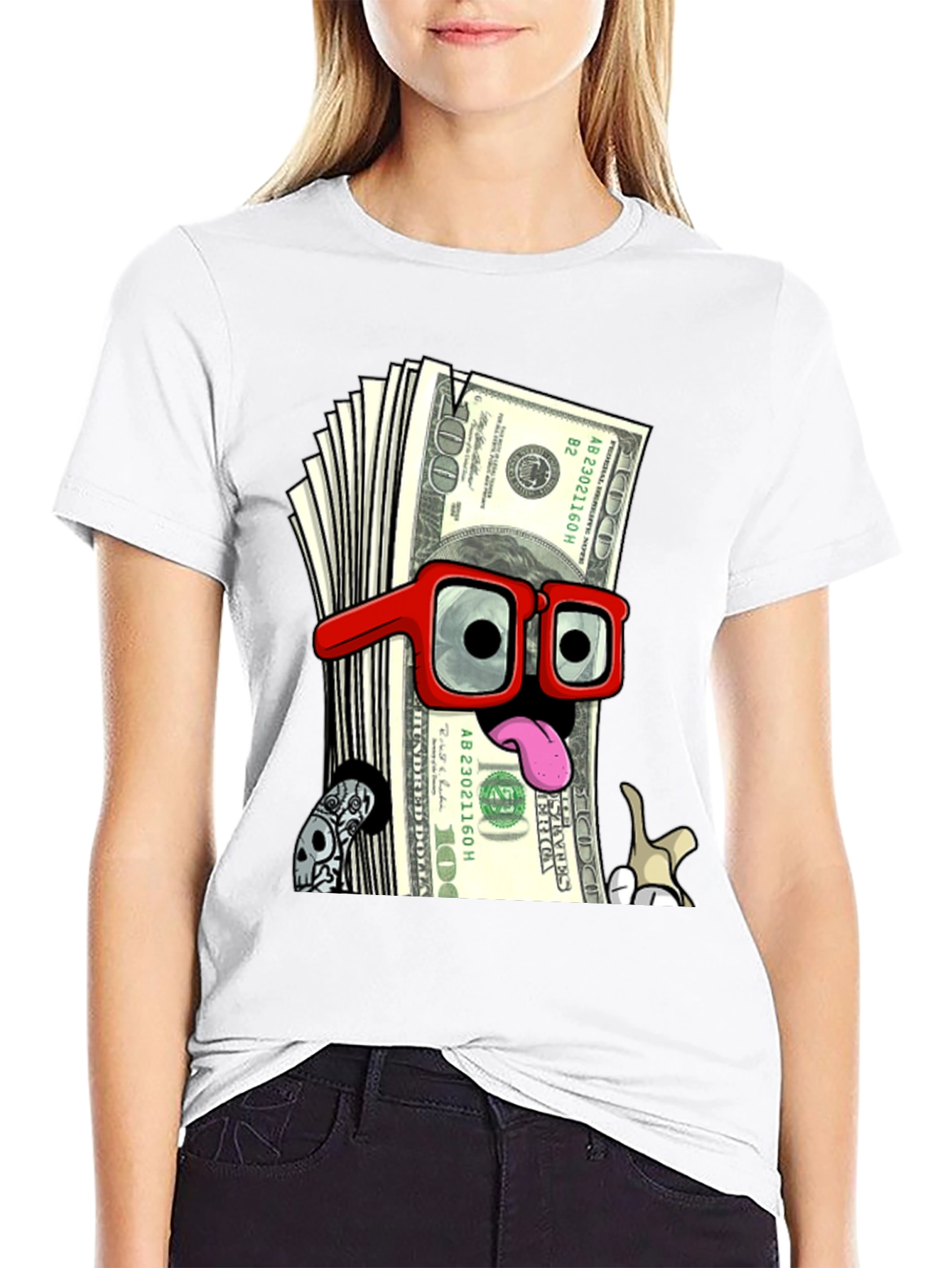 Black Money Man Graphic Tee view 9